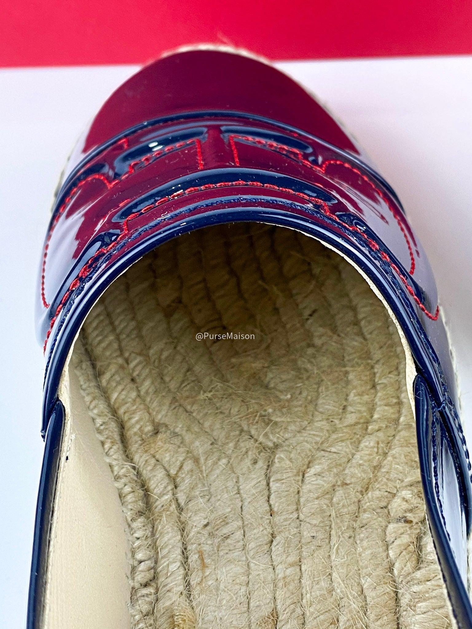 Carolina Herrera Espadrilles (Black/Red) Shoes (Size 39 EUR)