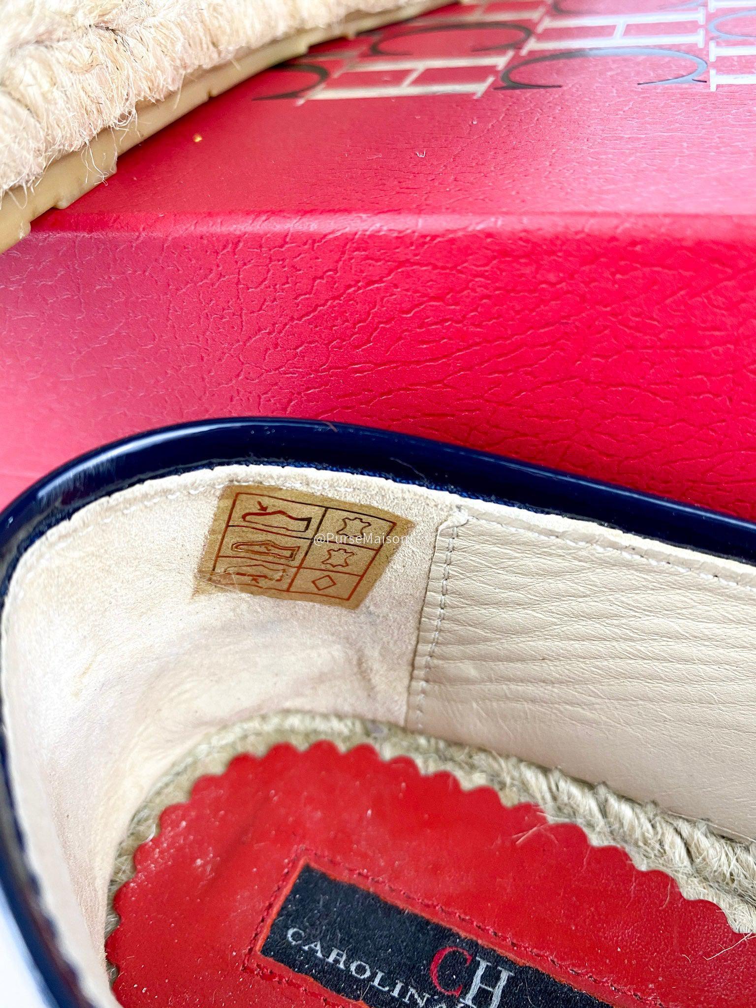 Carolina Herrera Espadrilles (Black/Red) Shoes (Size 39 EUR)