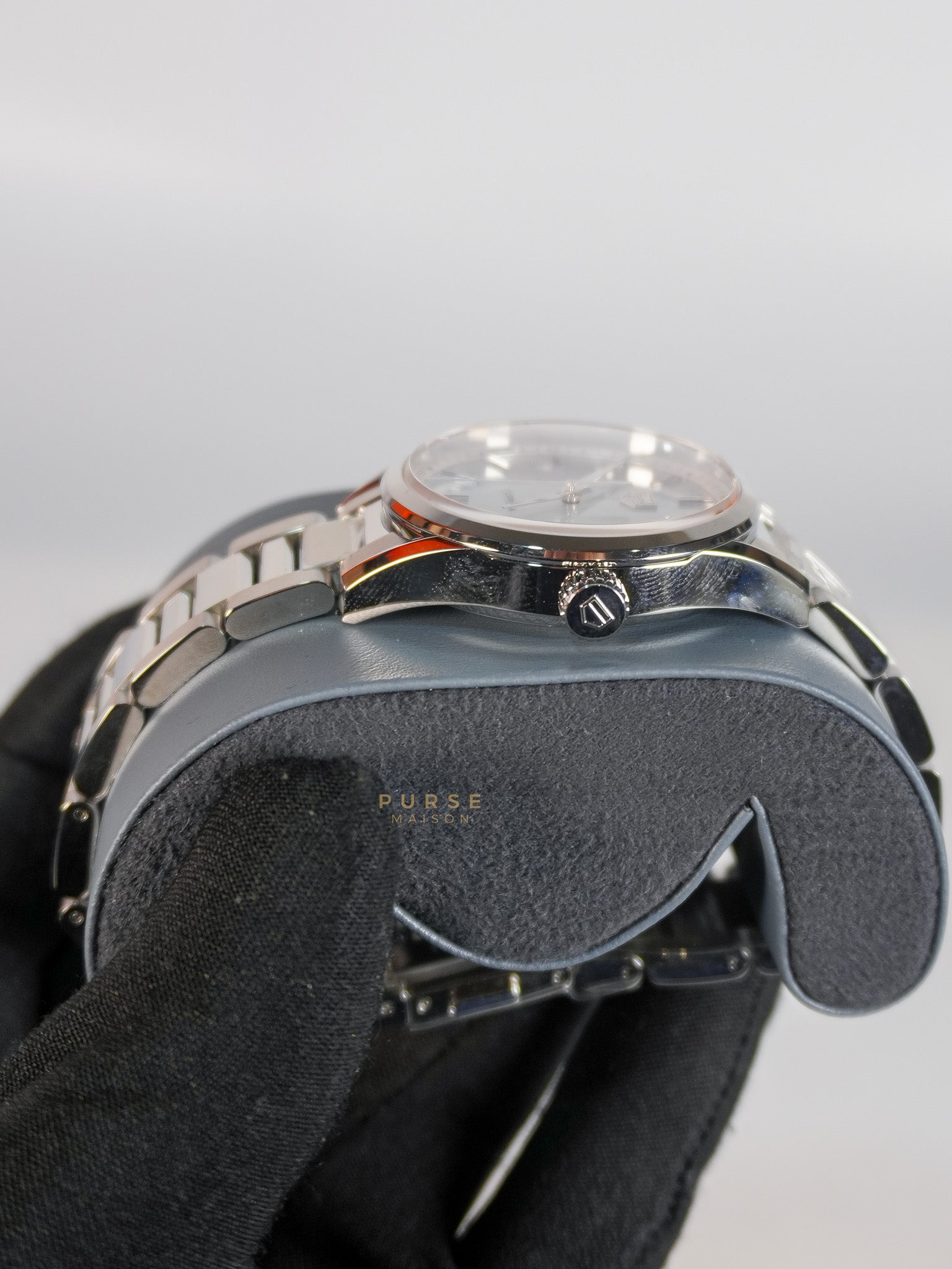 Carrera Silver Watch 39mm | Purse Maison Luxury Bags Shop