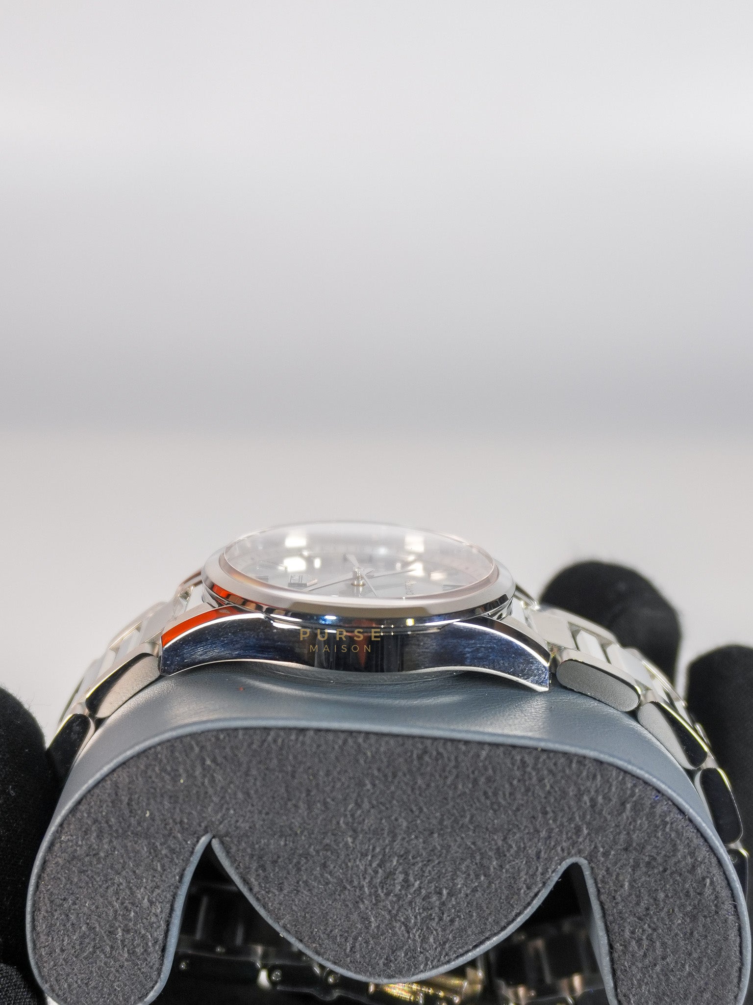 Carrera Silver Watch 39mm | Purse Maison Luxury Bags Shop