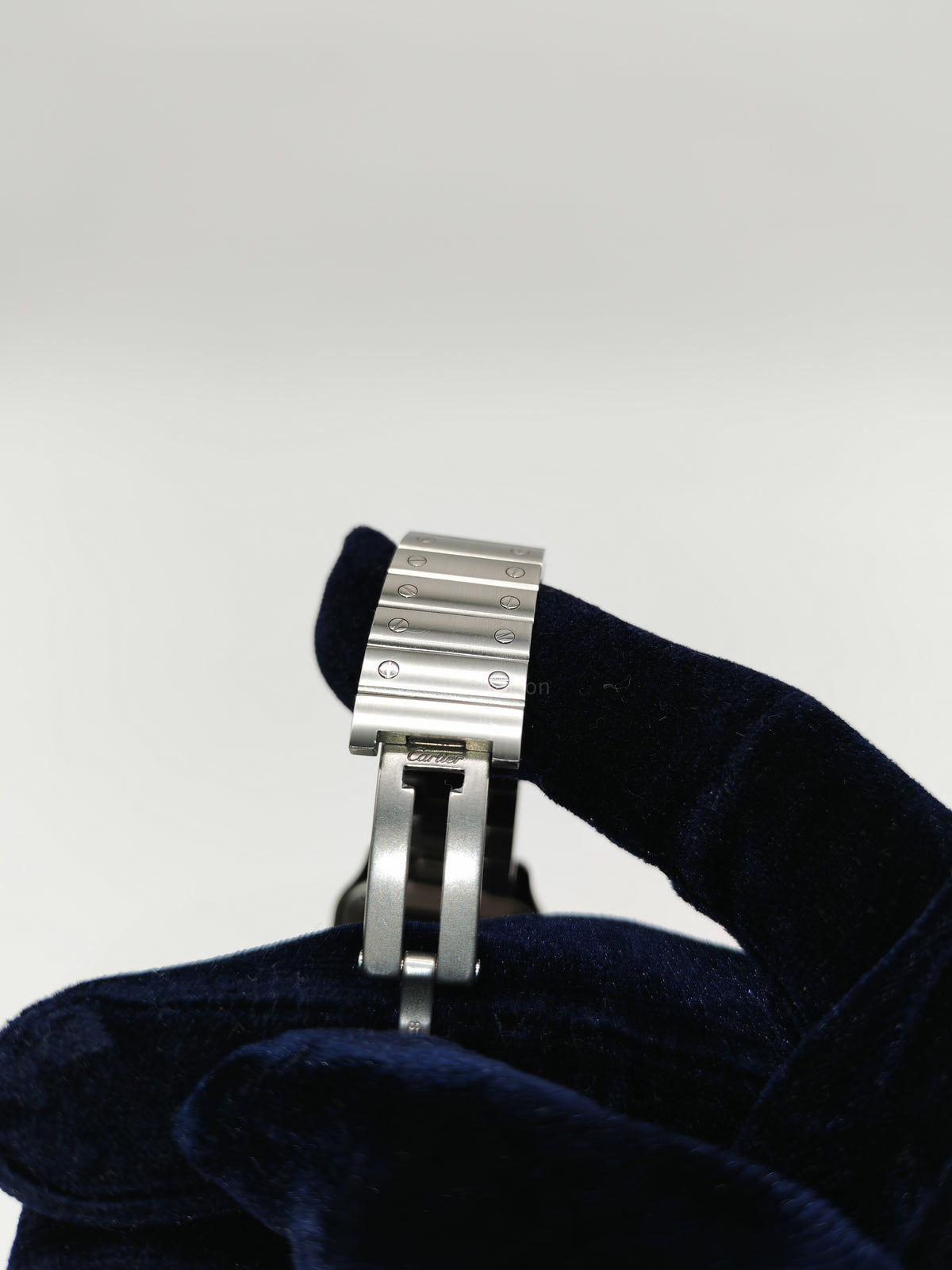 Cartier Santos De Cartier Small Reference No. WSSA0082 Silver Stainless Steel Watch | Purse Maison Luxury Bags Shop