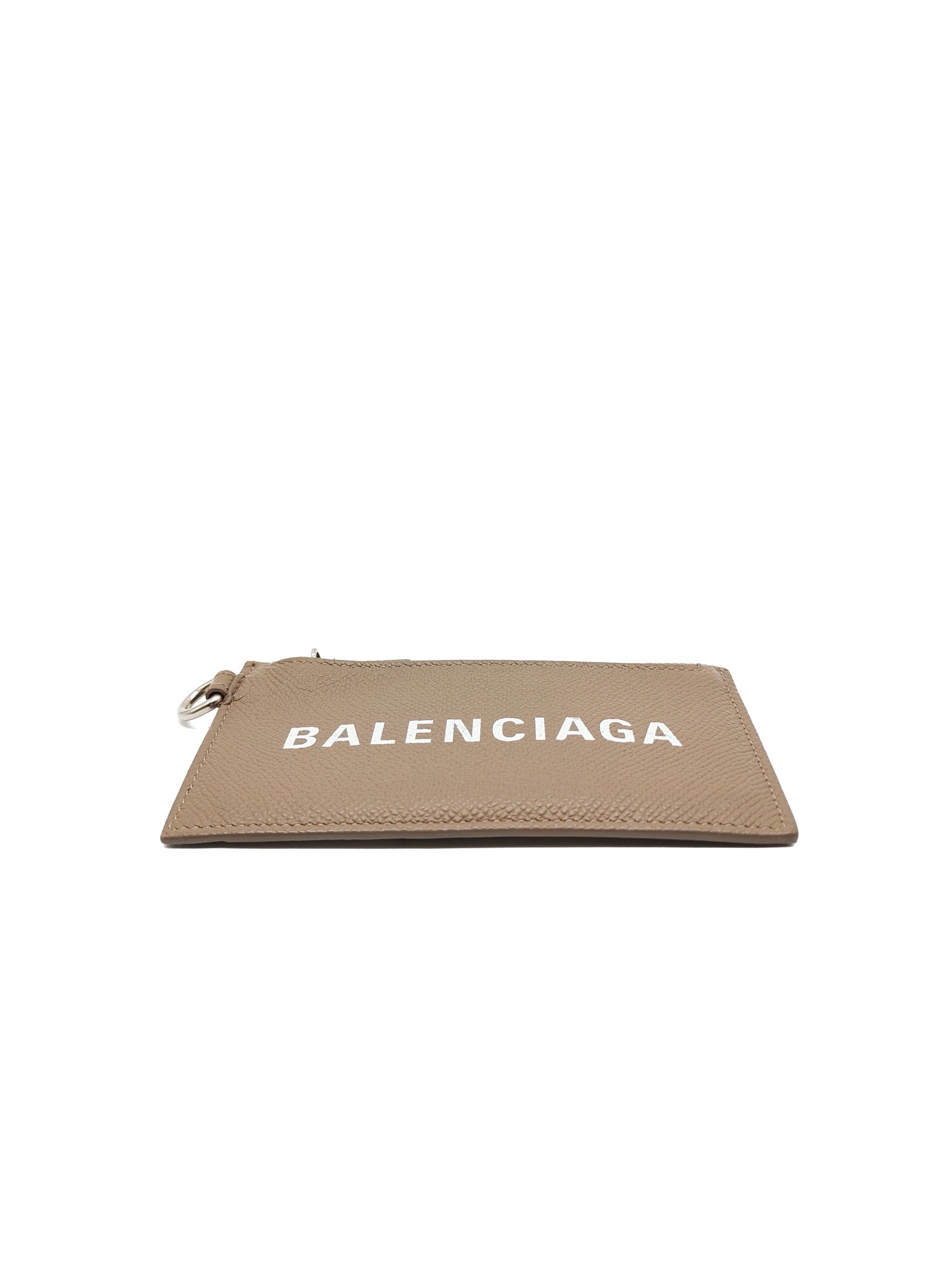 Cash Card Holder and Lanyard in Grained Calfskin Leather | Purse Maison Luxury Bags Shop