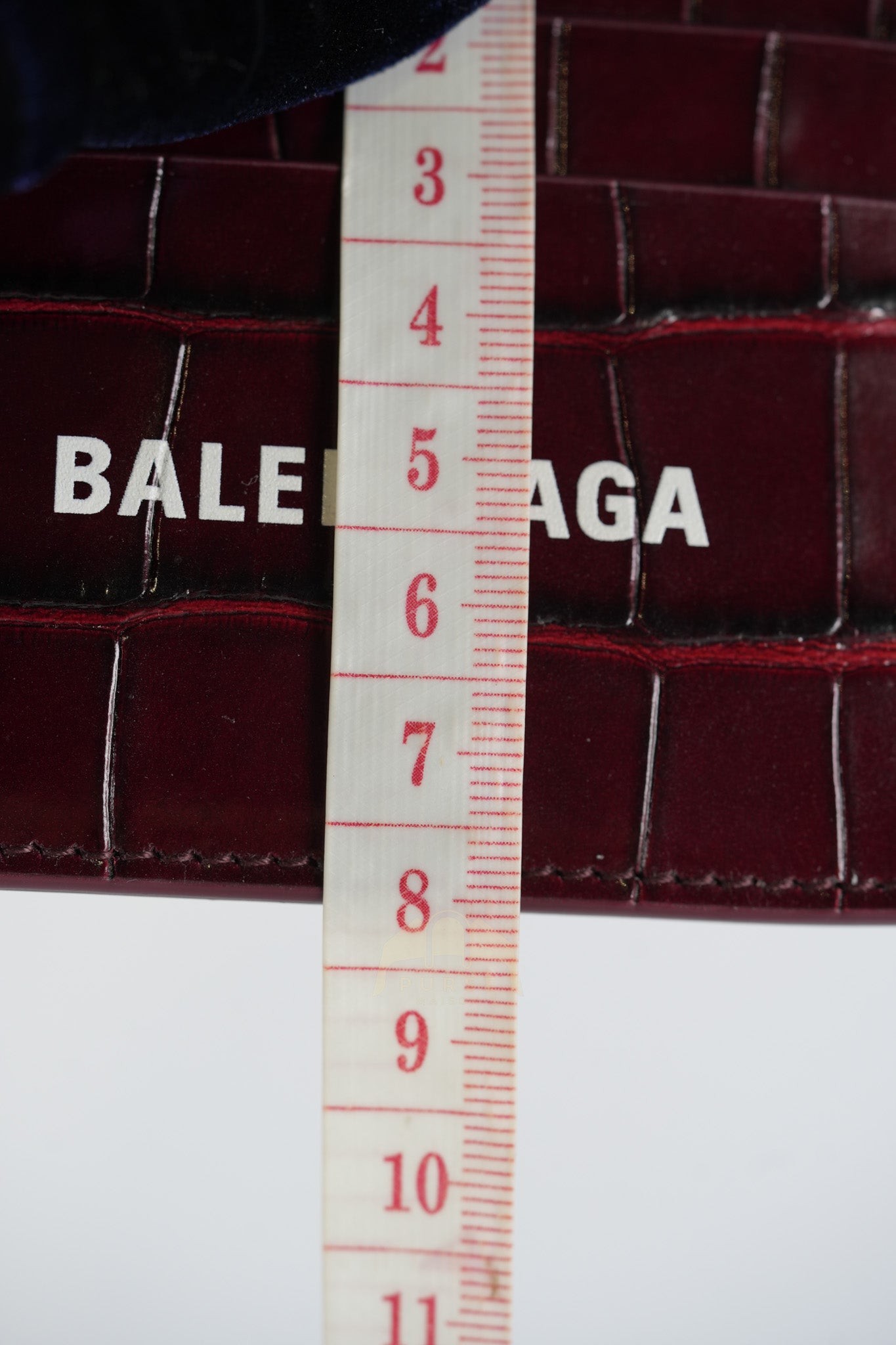 Cash Card Holder in Burgundy Shiny Crocodile Leather | Purse Maison Luxury Bags Shop