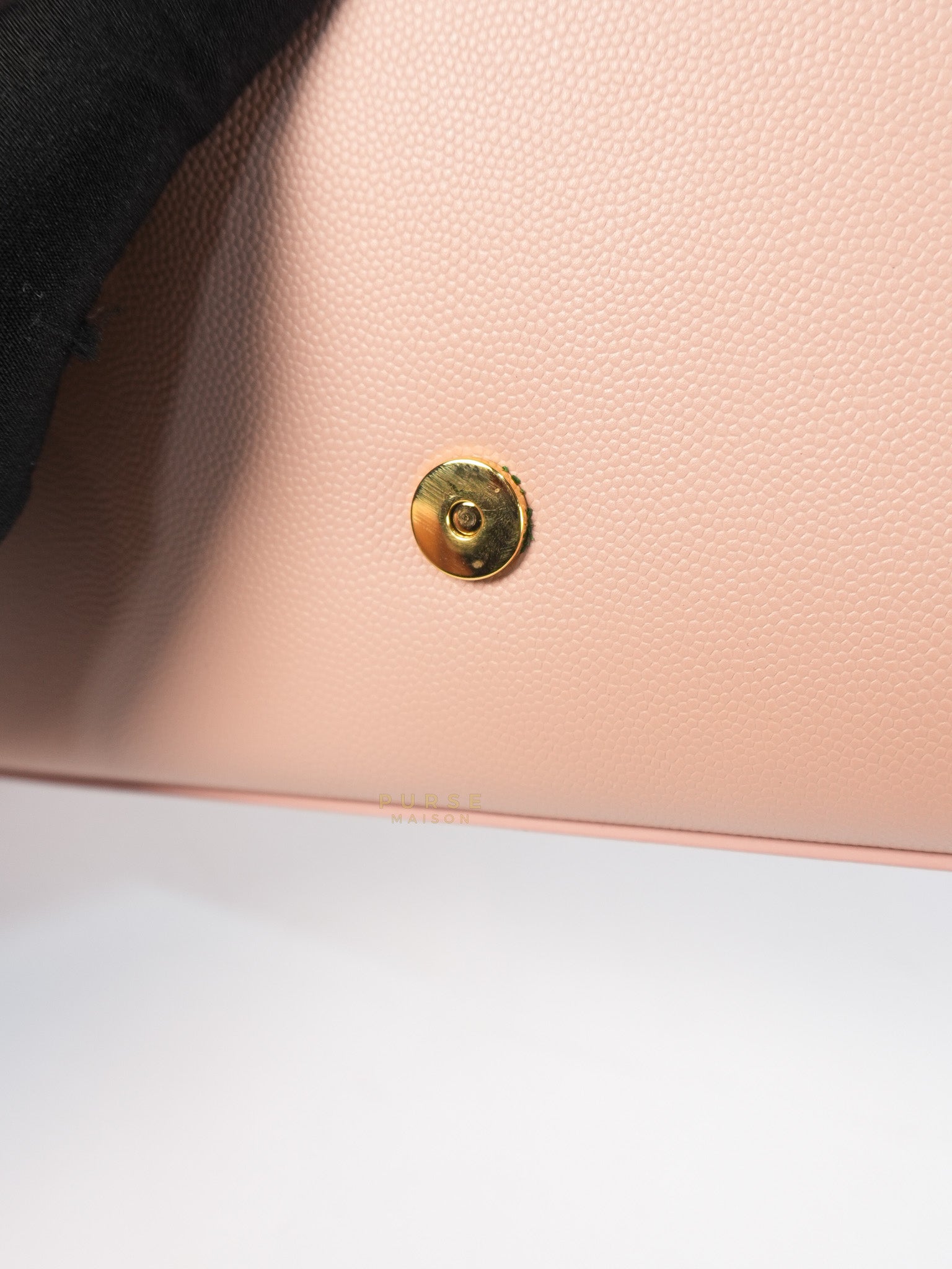 Cassandre Light Pink Grained Calfskin Leather Long Clutch | Purse Maison Luxury Bags Shop