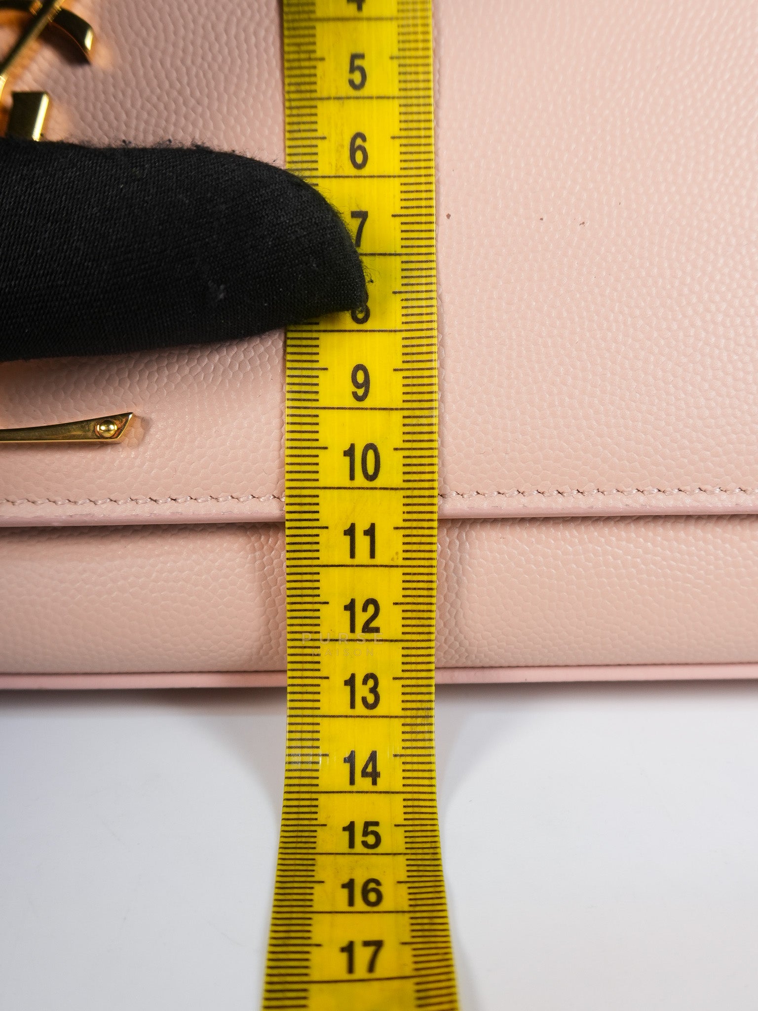 Cassandre Light Pink Grained Calfskin Leather Long Clutch | Purse Maison Luxury Bags Shop