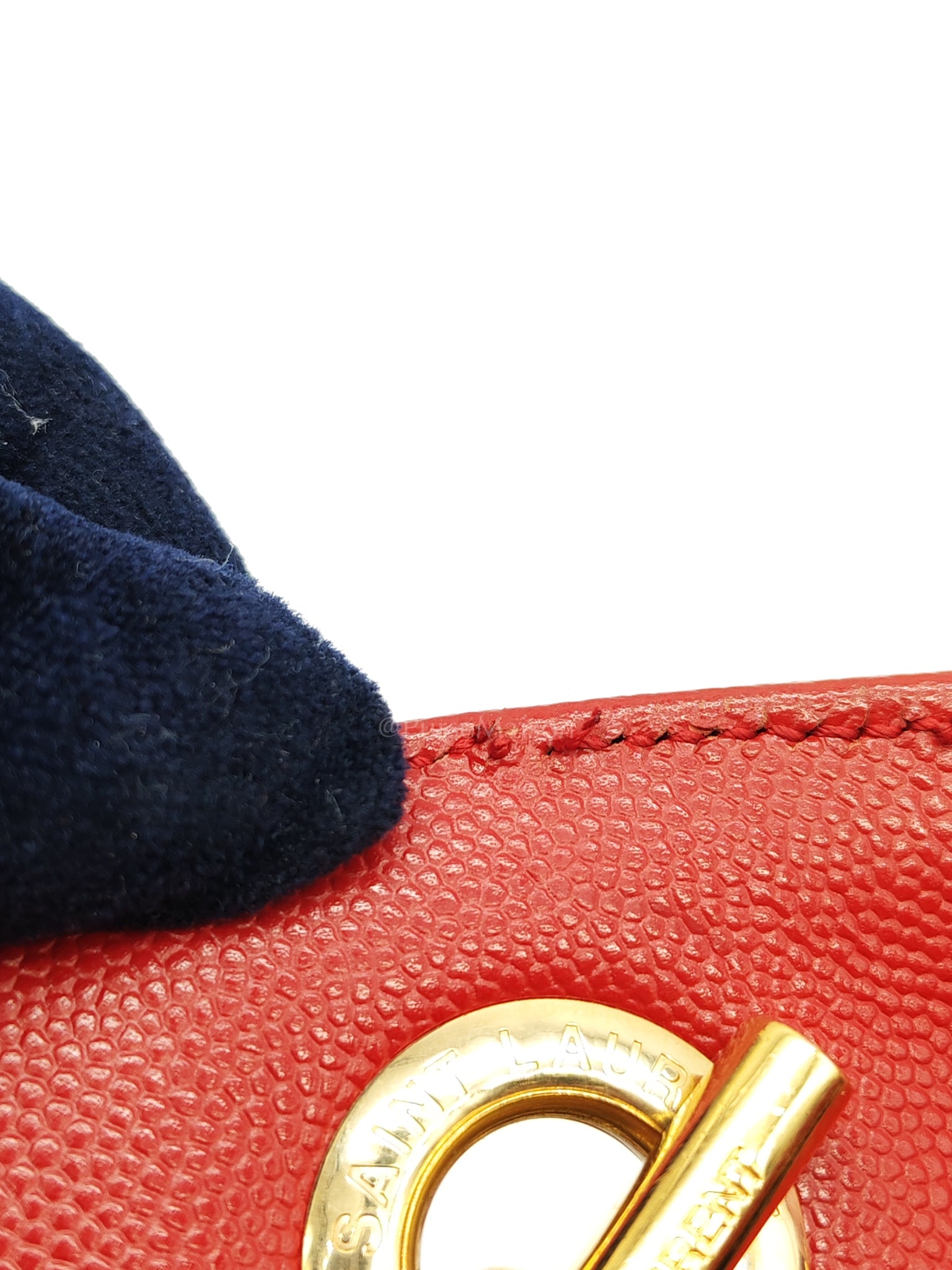 Cassandre Tote in Red Chevron Grained Calfskin Leather Tote Bag | Purse Maison Luxury Bags Shop
