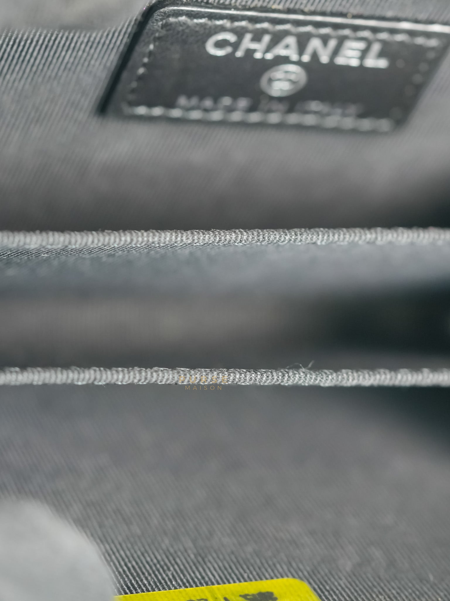 CC Card Holder in Black Lambskin Leather & Silver Hardware (Series 20) | Purse Maison Luxury Bags Shop