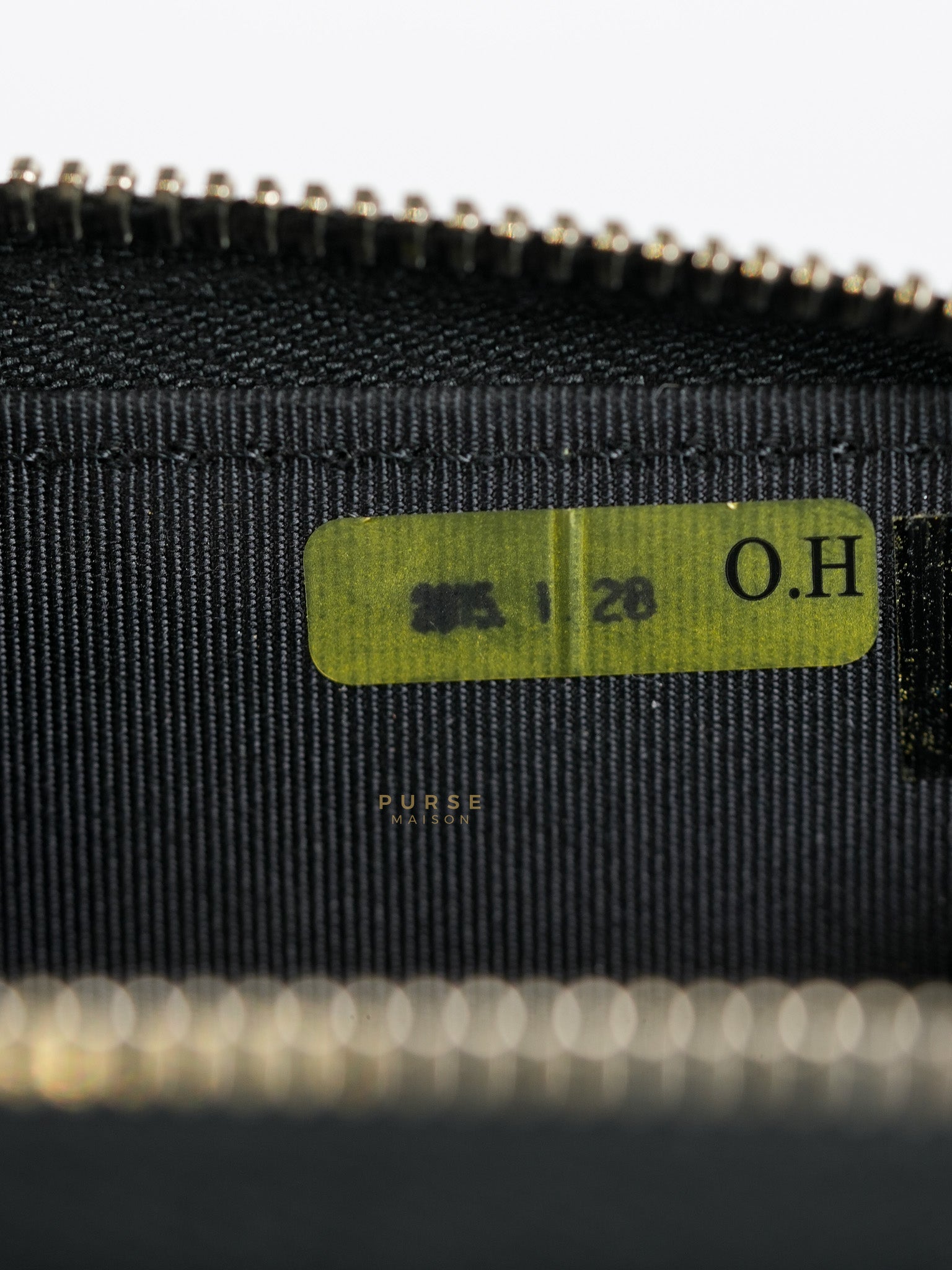 CC Card Holder in Black Lambskin Leather & Silver Hardware (Series 20) | Purse Maison Luxury Bags Shop