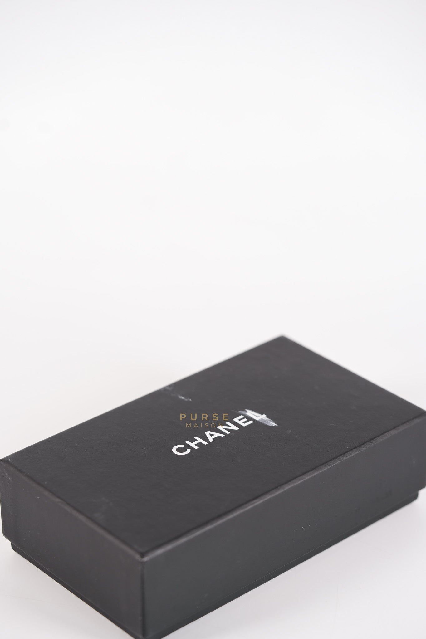 CC Card Holder in Black Lambskin Leather & Silver Hardware (Series 20) | Purse Maison Luxury Bags Shop