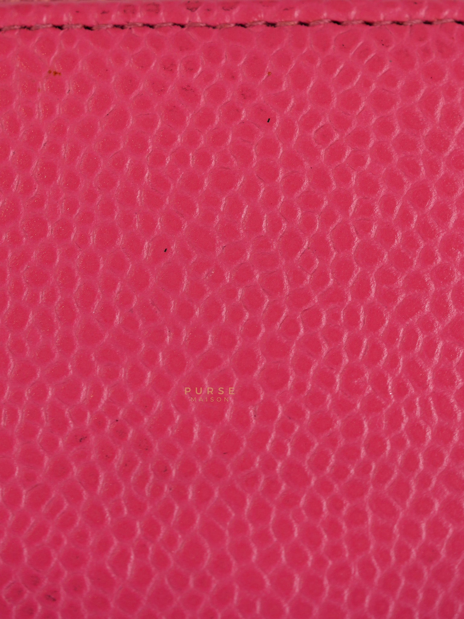 CC Card holder in Pink Caviar Leather & Silver Hardware (Series 22) | Purse Maison Luxury Bags Shop