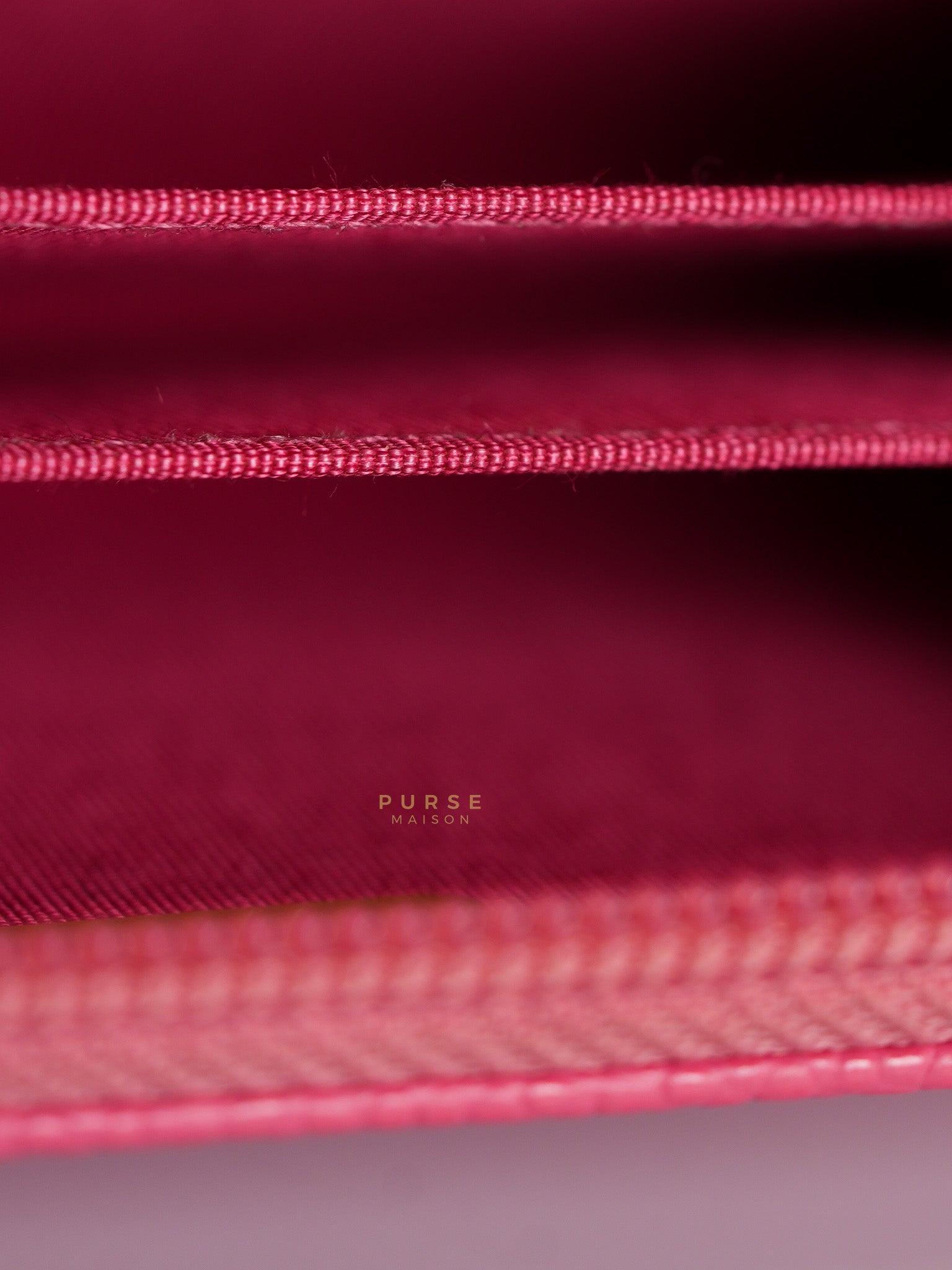 CC Card holder in Pink Caviar Leather & Silver Hardware (Series 22) | Purse Maison Luxury Bags Shop