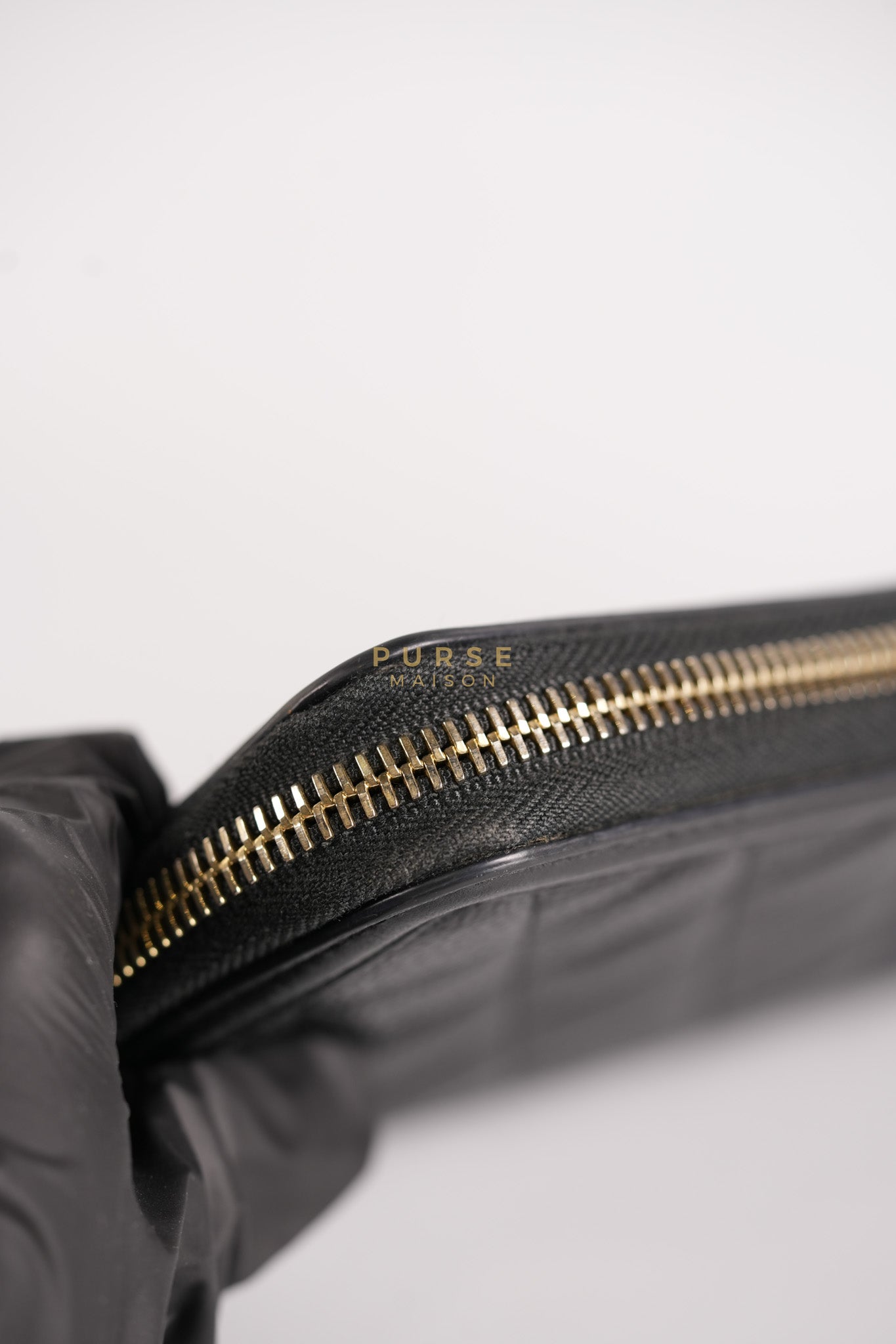 CC Filigree Long Wallet in Black Caviar Leather & Light Gold Hardware Series 26 | Purse Maison Luxury Bags Shop