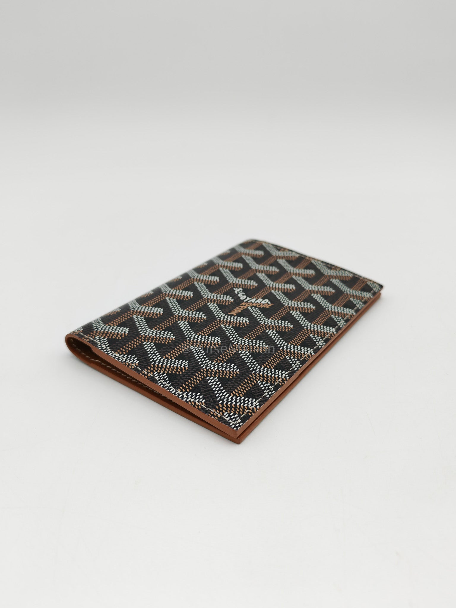 Goyard Passport Holder in Tan Goyadine Canvas