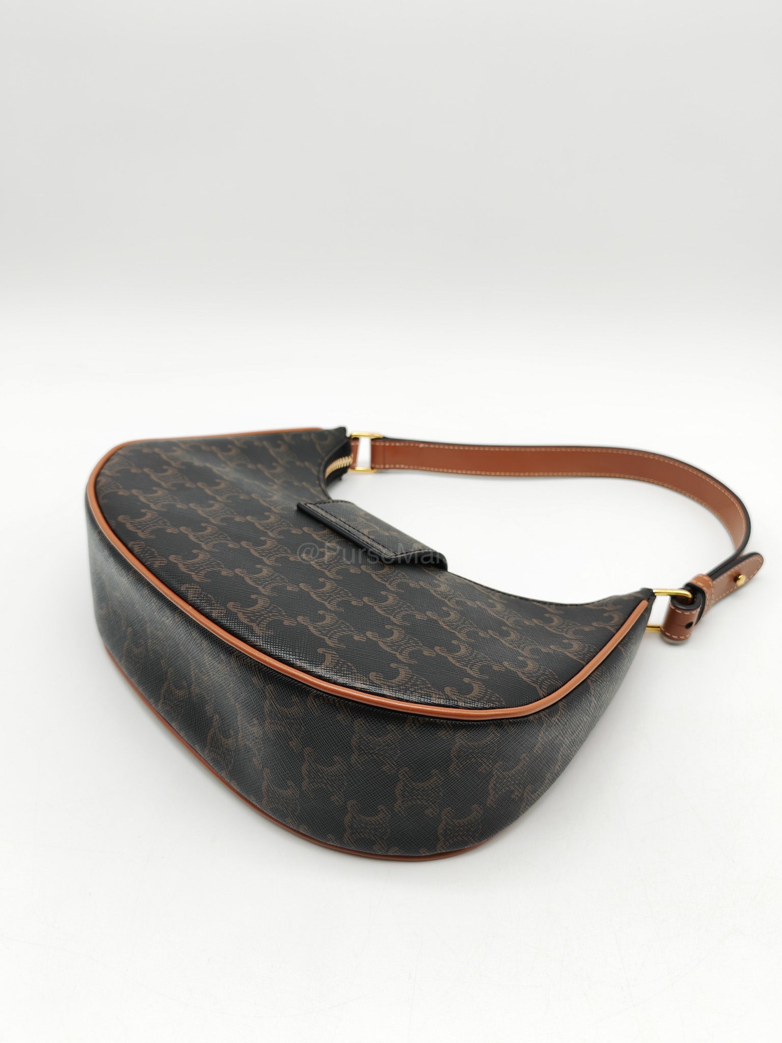 Celine Ava in Monogram Canvas Shoulder Bag | Purse Maison Luxury Bags Shop