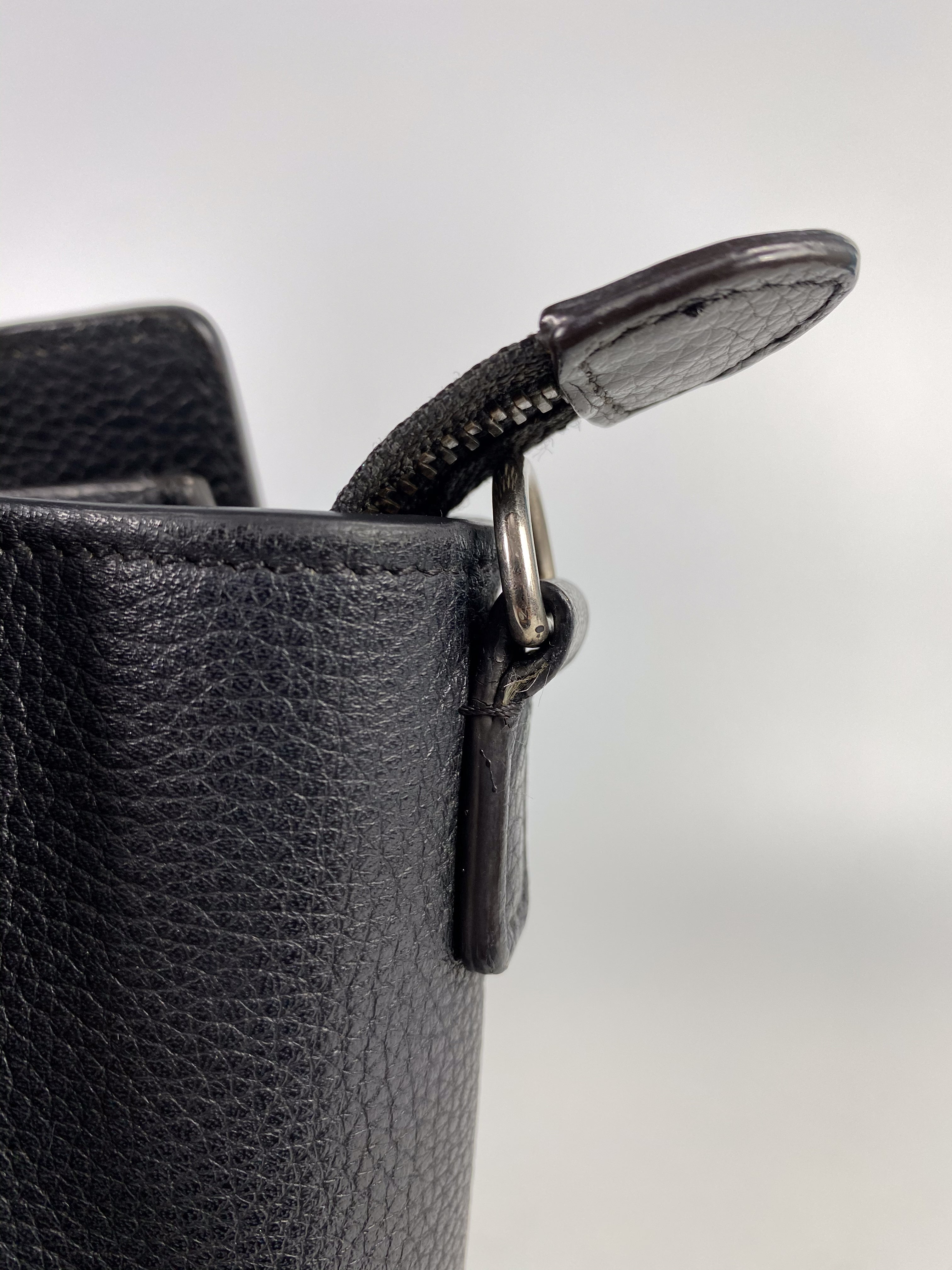 Celine Black Nano Luggage Drummed Calfskin
