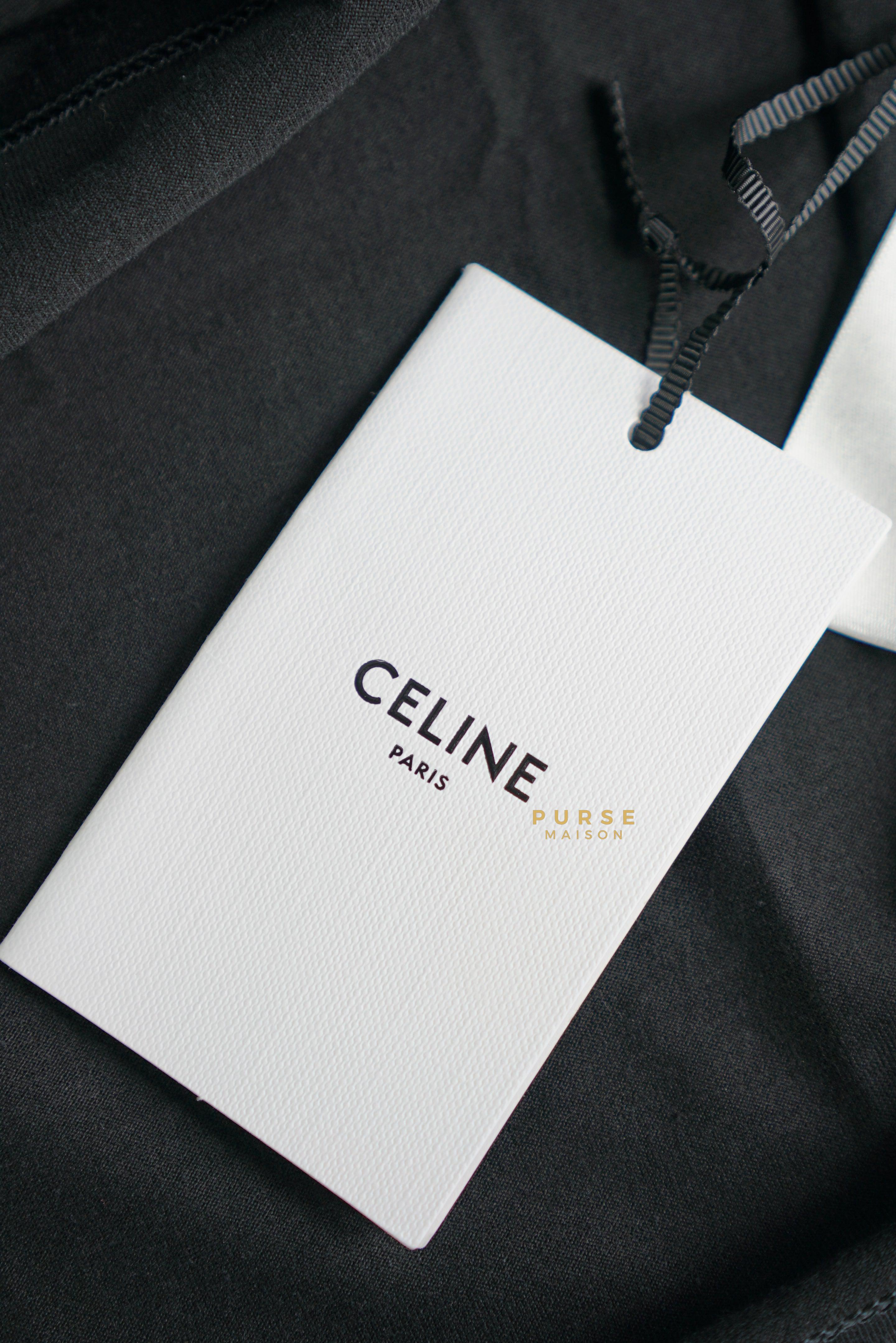 Celine Loose T-shirt In Cotton Jersey Black (Medium) | Purse Maison Luxury Bags Shop
