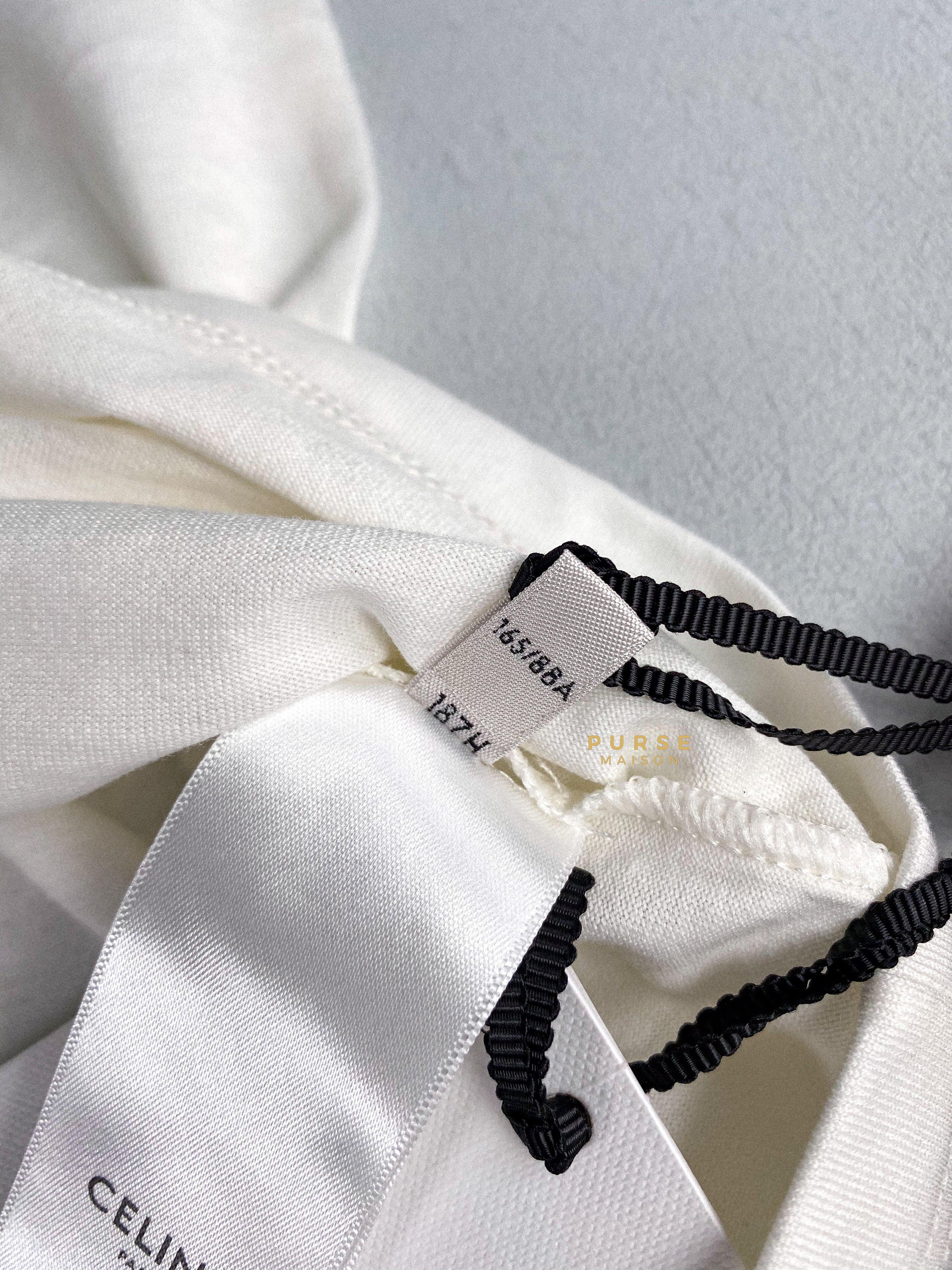 Celine Loose T-shirt In Cotton Jersey White (Medium) | Purse Maison Luxury Bags Shop