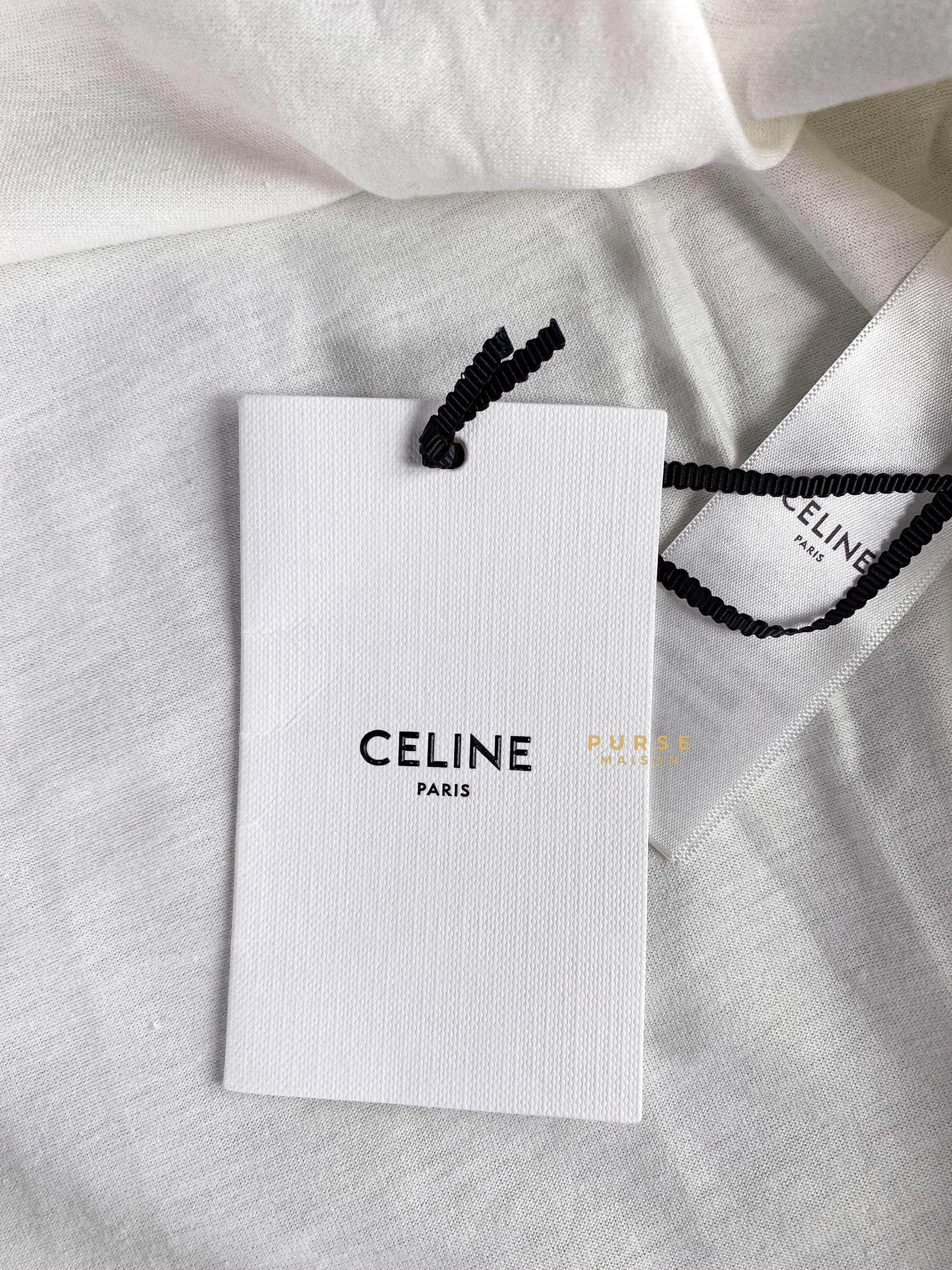 Celine Loose T-shirt In Cotton Jersey White (Medium) | Purse Maison Luxury Bags Shop