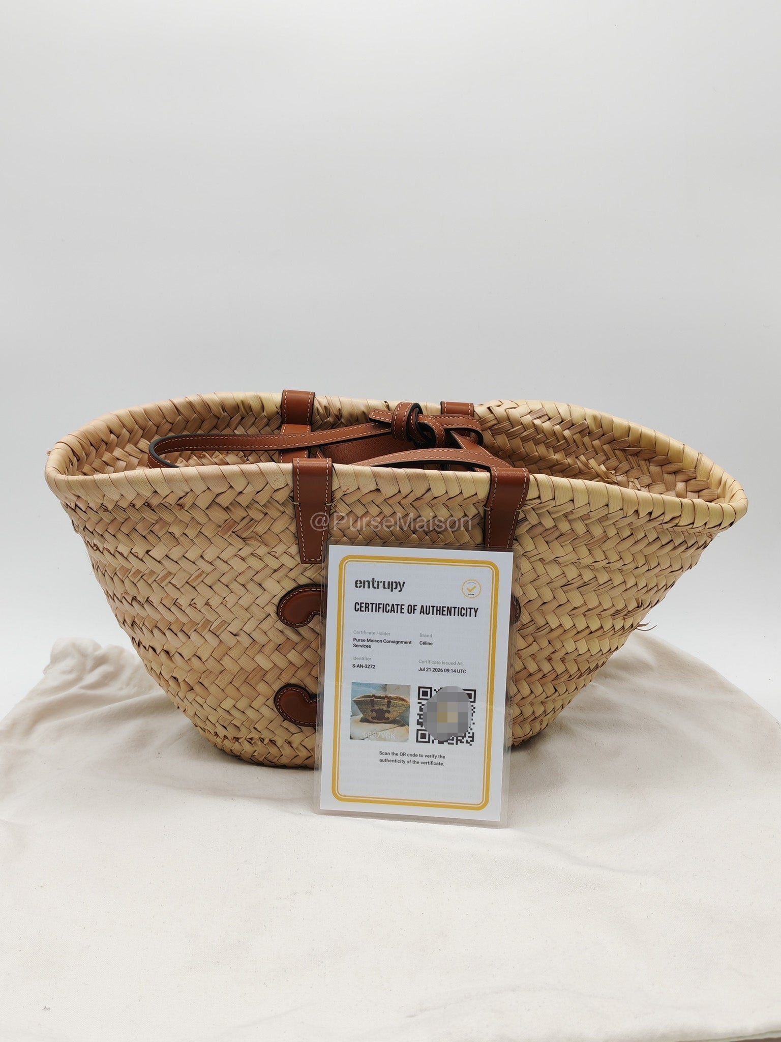Celine Teen Classic Panier Raffia Woven Tote Bag | Purse Maison Luxury Bags Shop
