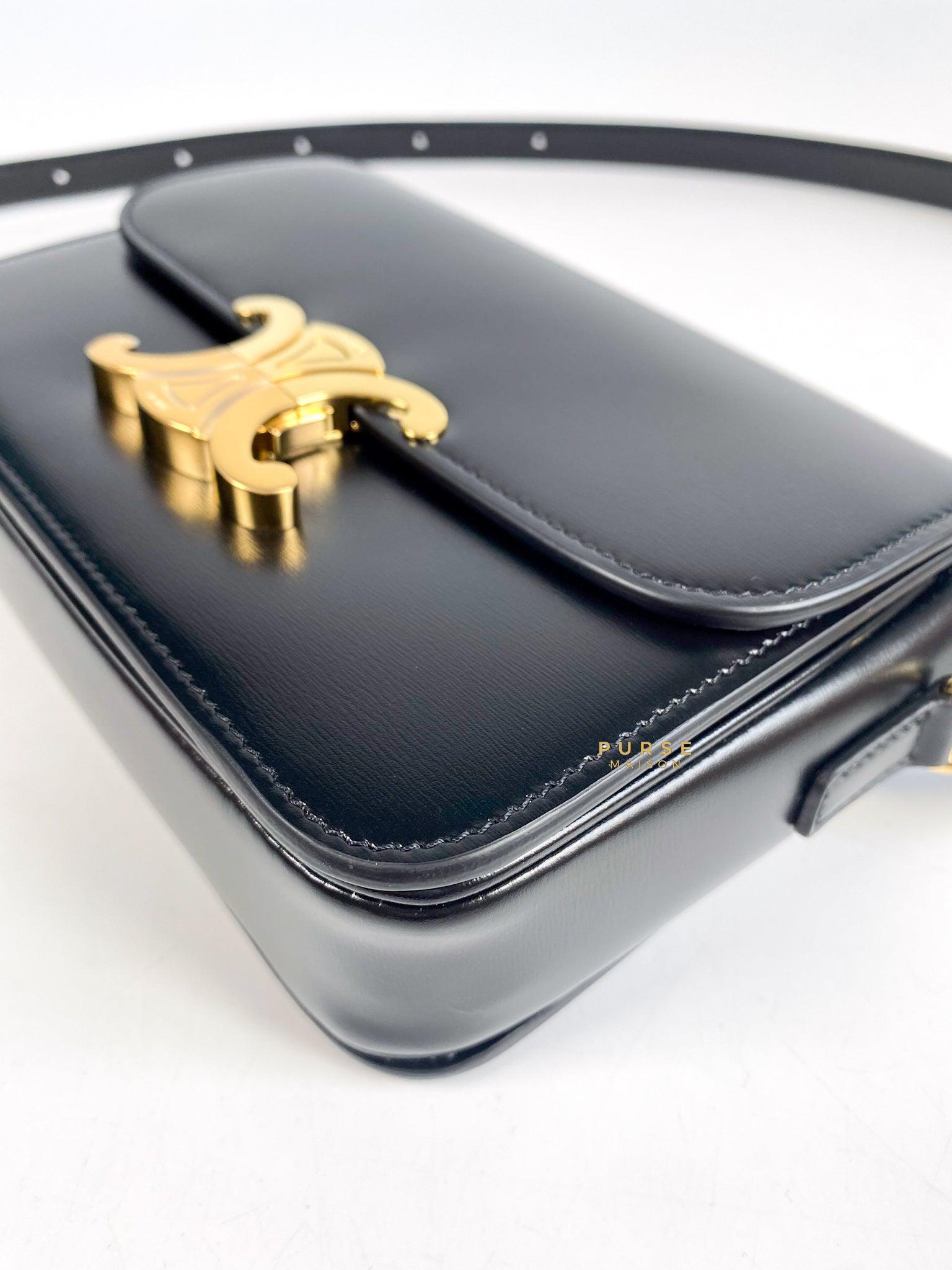 Celine Teen Triomphe bag in Shiny Calfskin