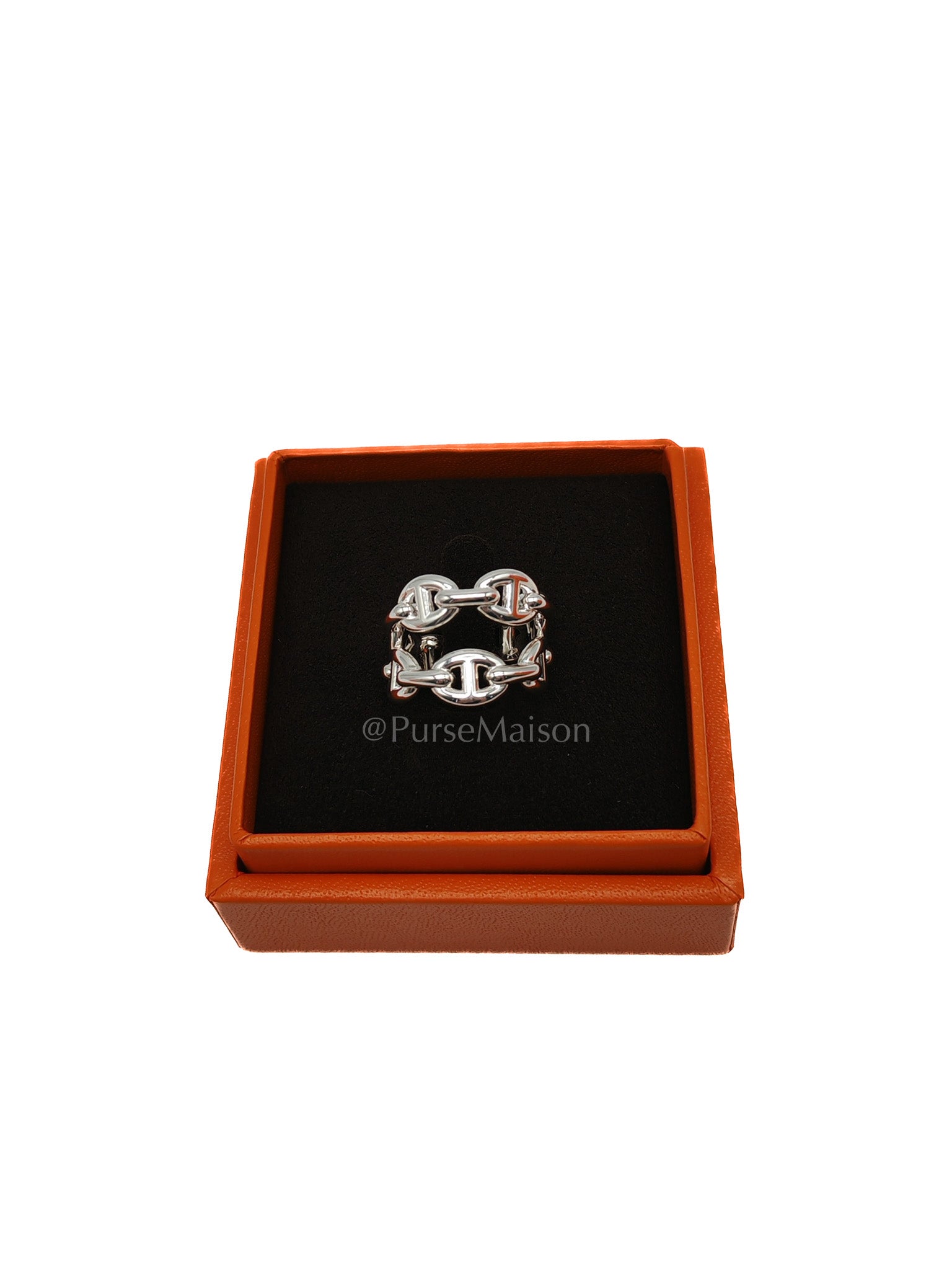 Chaine d' ancre Double Row Ring Size 51 | Purse Maison Luxury Bags Shop