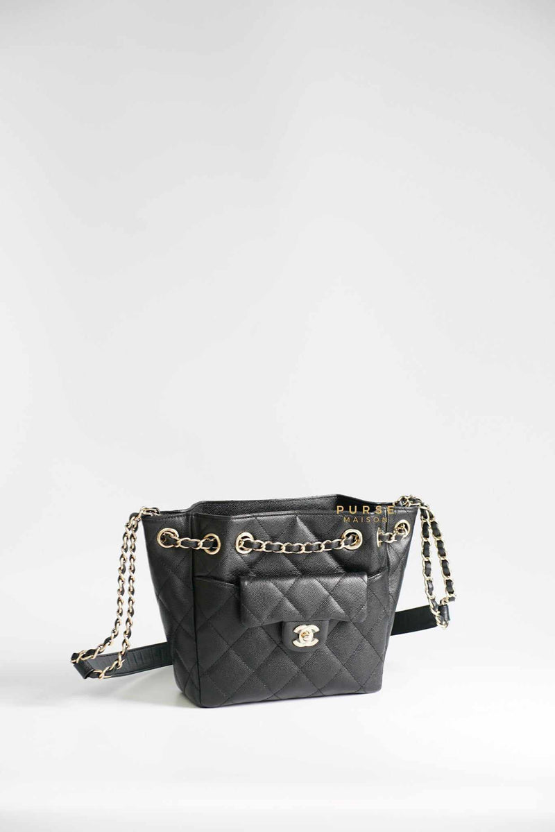 Chanel Microchip Caviar Bucket Bag (2 WAY) – Luxuxywishph