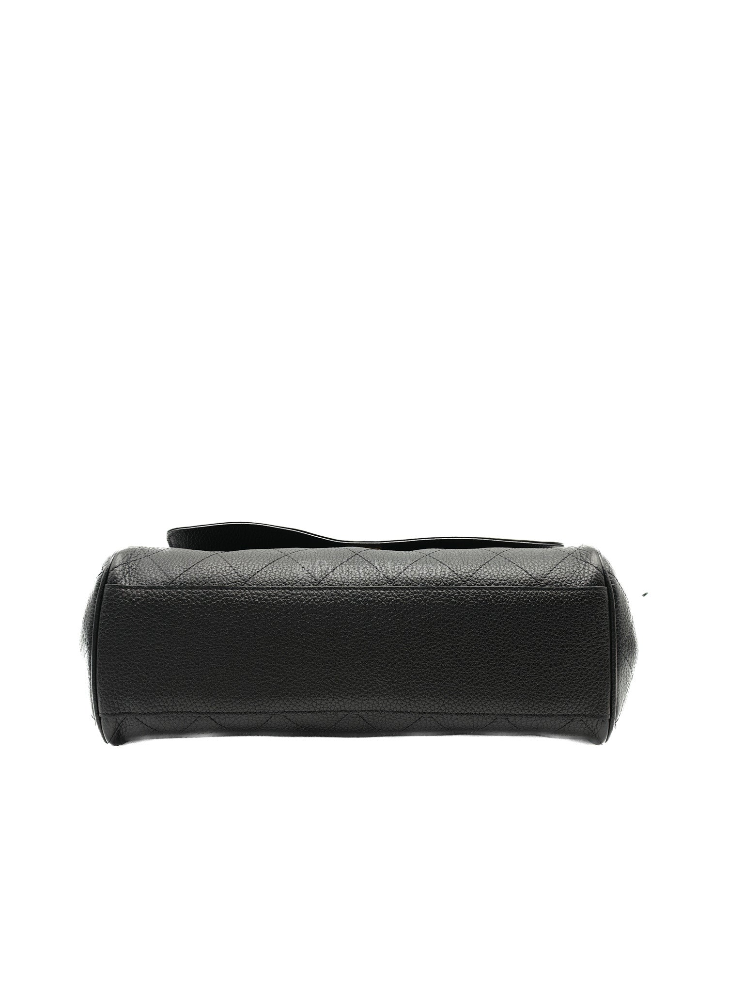 26 Matthieu Blazy Small Tote Bag in Black Grained Calfskin & Gold Hardware Microchip | Purse Maison Luxury Bags Shop