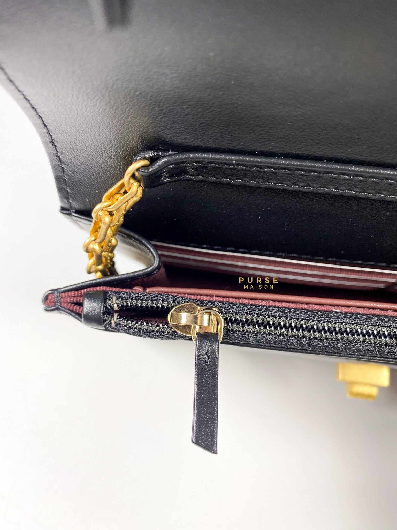 Chanel 2.55 Reissue Wallet on Chain Black Aged Calfskin & Gold Hardware (Microchip)