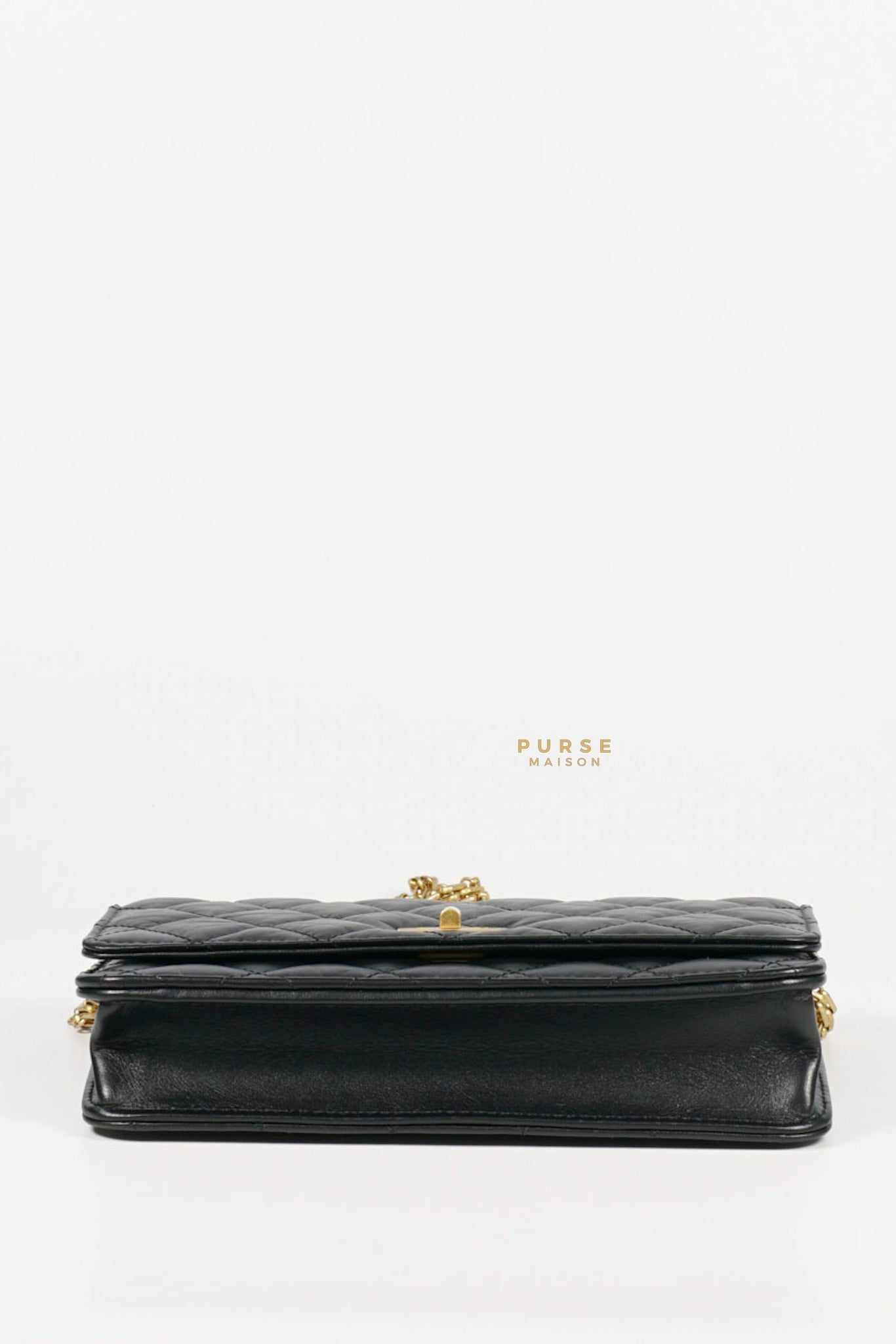 Chanel 2.55 Reissue Wallet on Chain Black Aged Calfskin & Gold Hardware (Microchip)