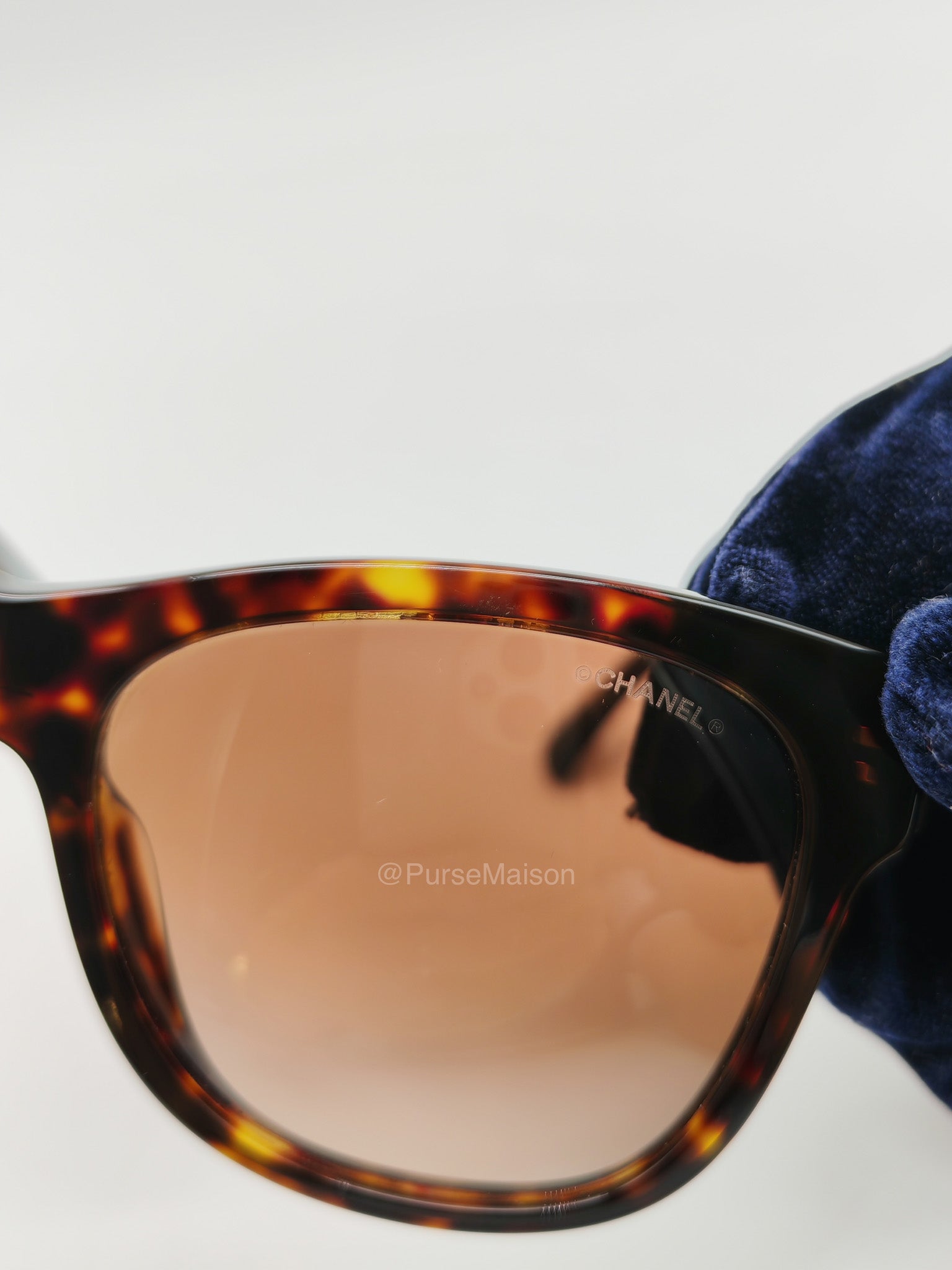 Chanel 5380 Signature Tortoiseshell Sunglasses | Purse Maison Luxury Bags Shop