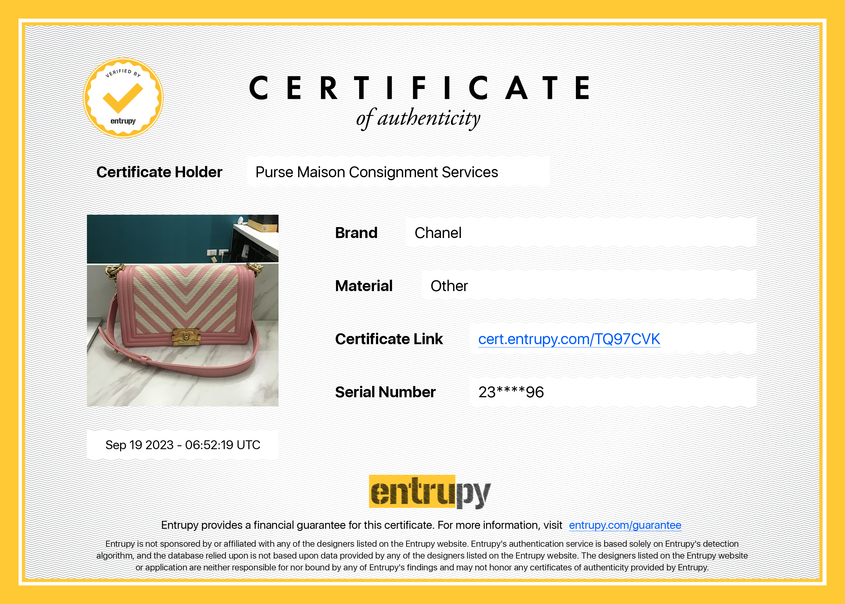 Chanel Boy Medium Pink Braided Chevron in Aged Gold Hardware Series 23
