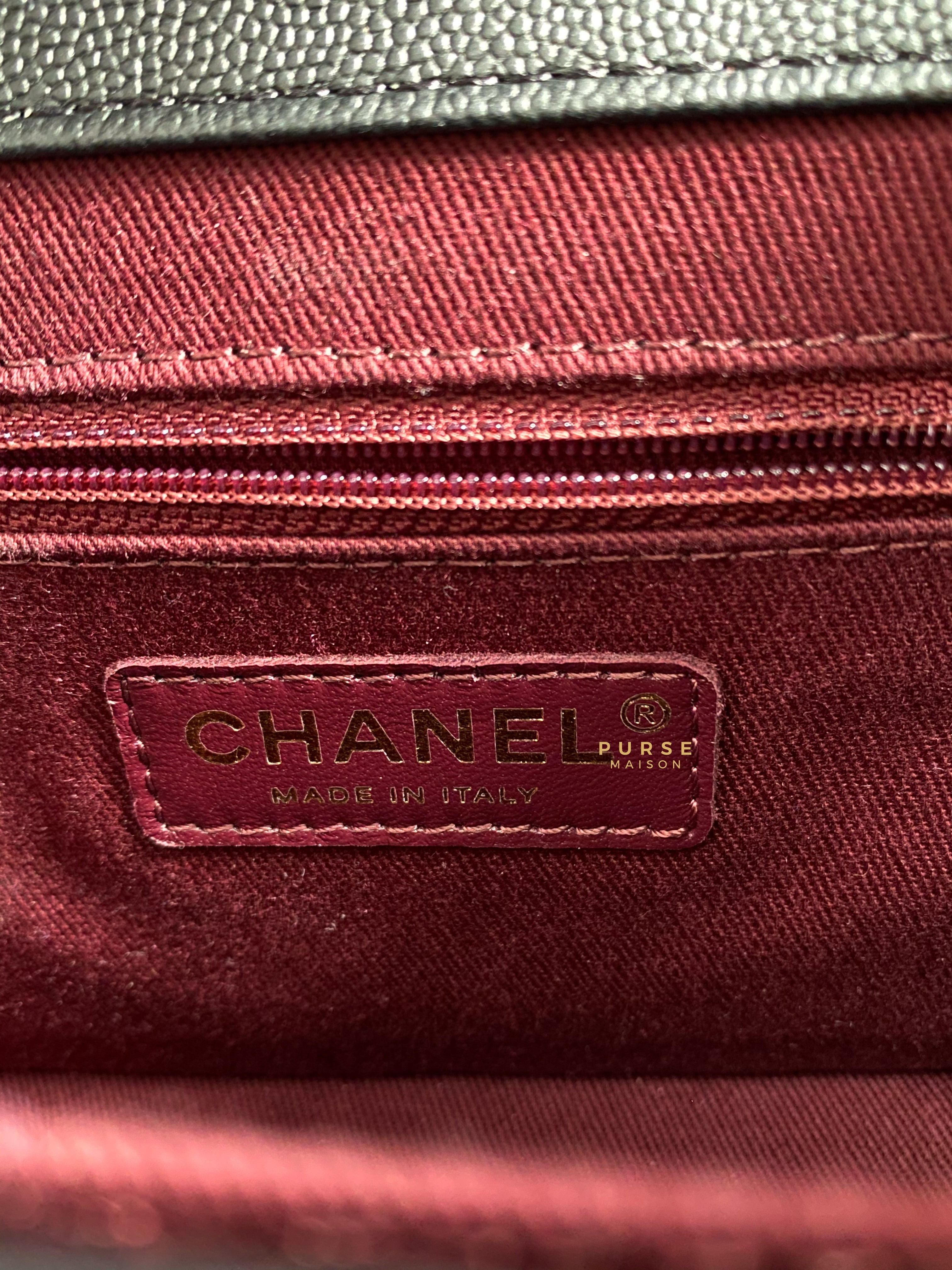 Chanel Business Affinity Small Black Caviar Light Gold Hardware Series 29