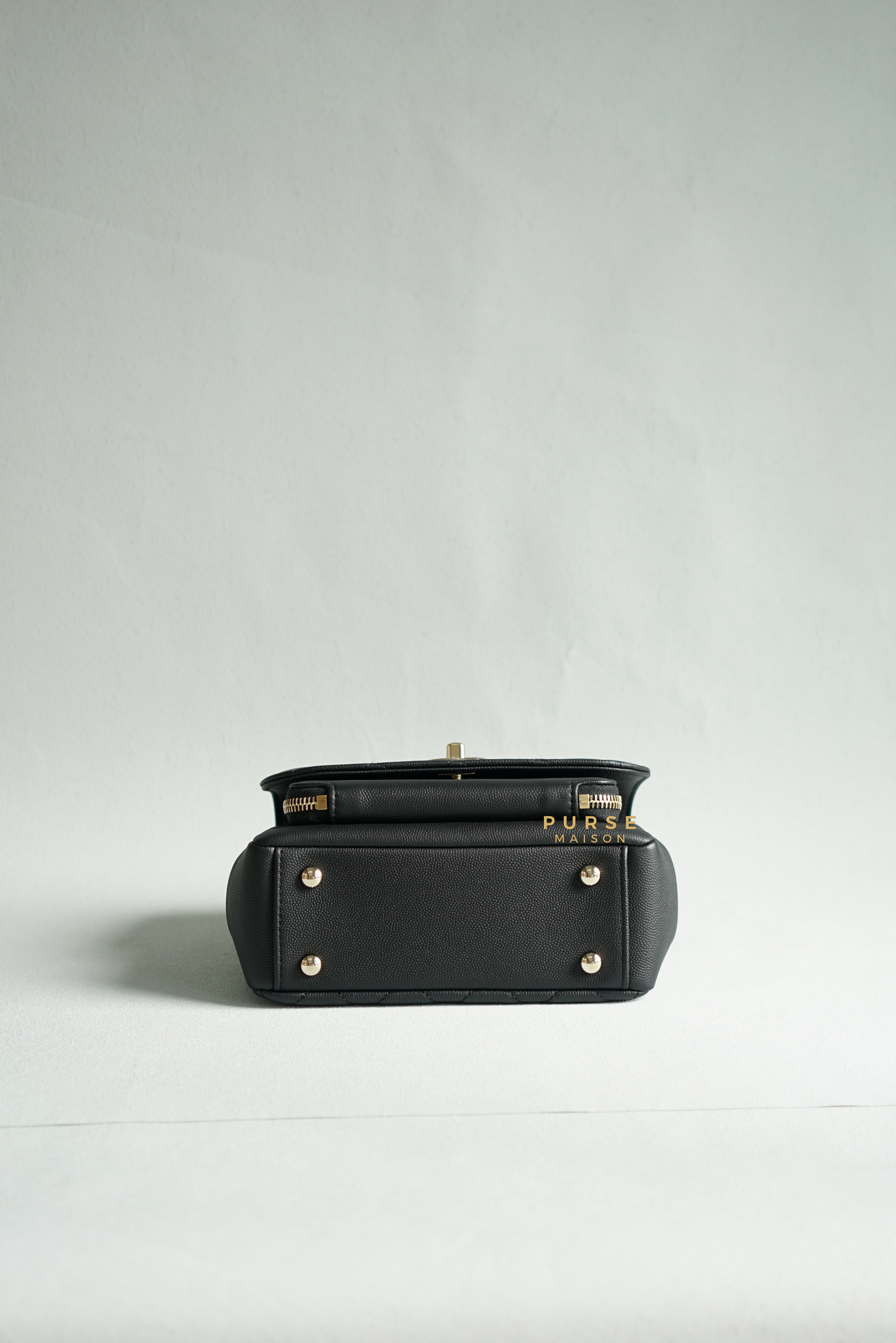 Chanel Business Affinity Small Black Caviar Light Gold Hardware Series 29
