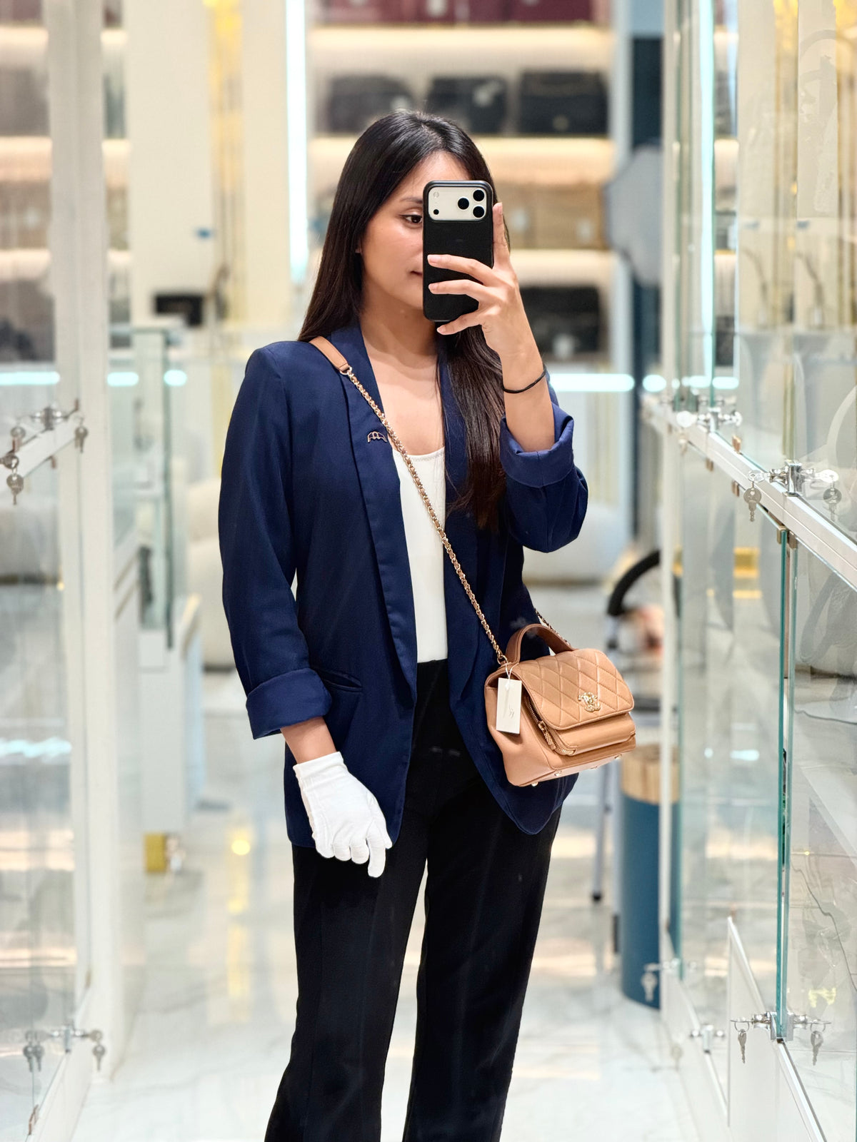 Chanel Business Affinity Small in Caramel Caviar Leather Light Gold Hardware (Series 30) | Purse Maison Luxury Bags Shop