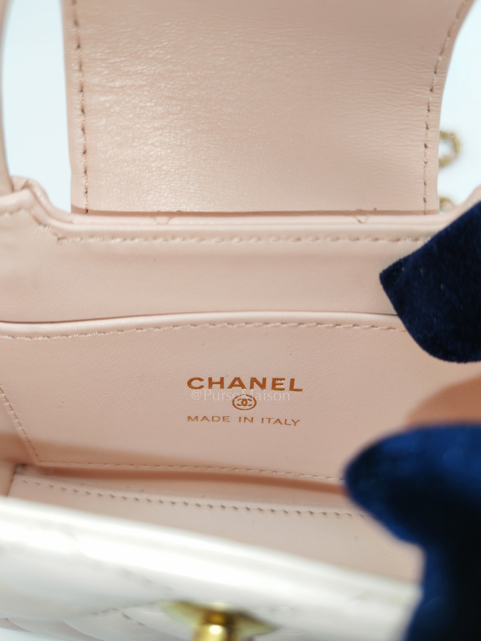 CC Kelly Micro in Light Pink Calfskin Leather in Aged Gold Hardware (Microchip) | Purse Maison Luxury Bags Shop
