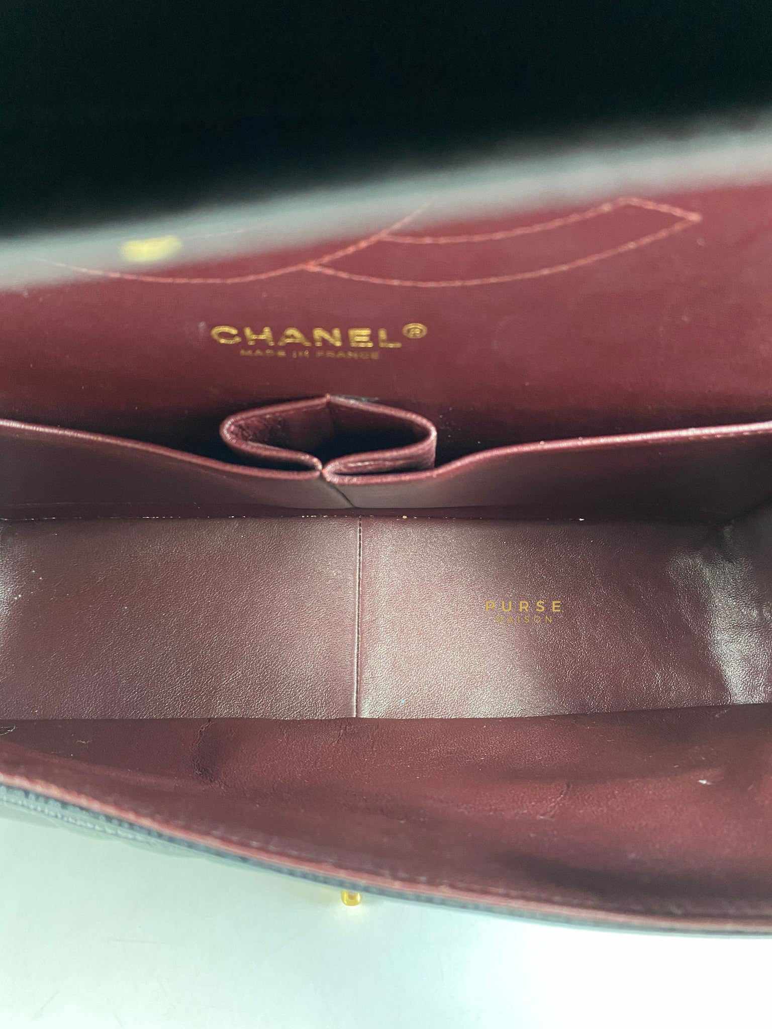 Chanel Classic Double Flap Jumbo Black Caviar Leather and Gold Hardware Series 14