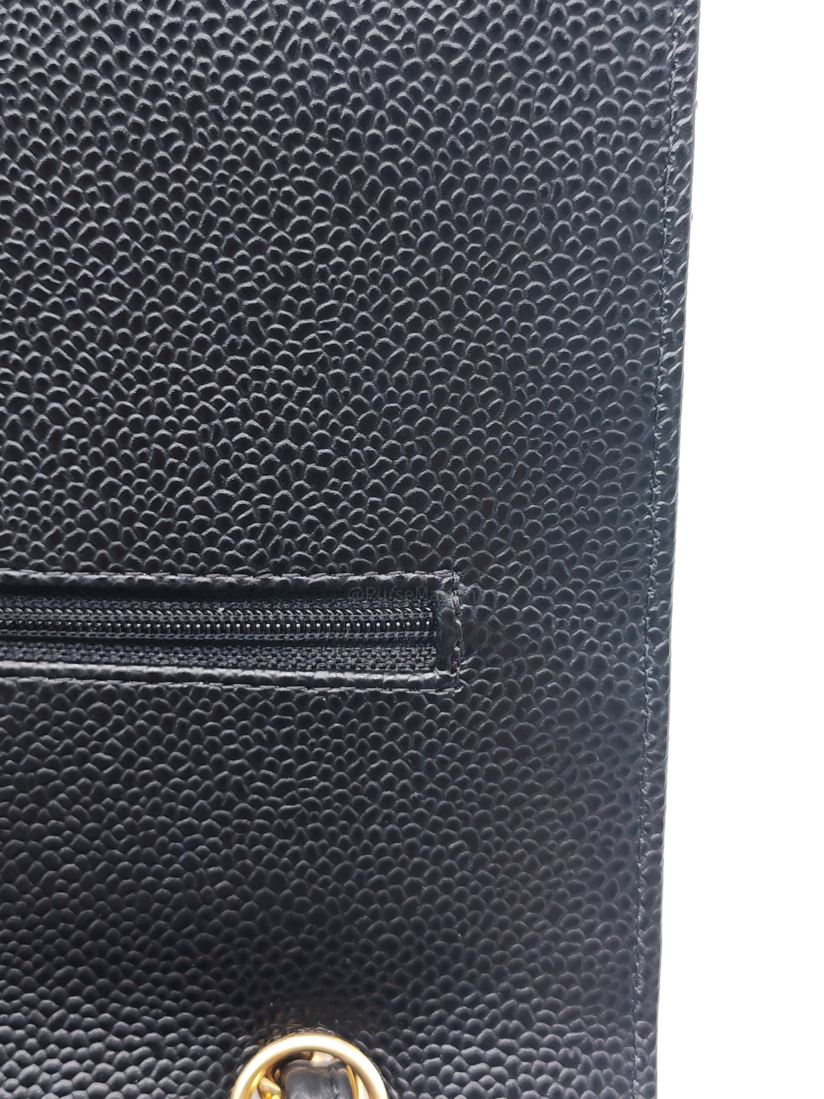 Chanel Classic Double Flap Maxi in Black Caviar Leather Gold Hardware (Series 24) | Purse Maison Luxury Bags Shop