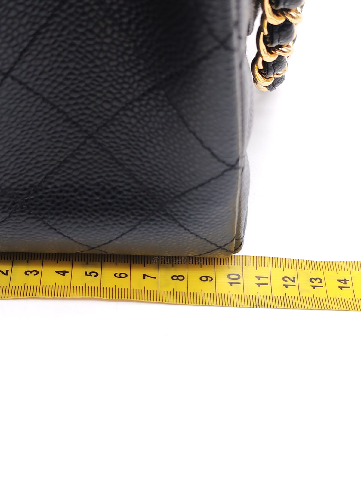 Chanel Classic Double Flap Maxi in Black Caviar Leather Gold Hardware (Series 24) | Purse Maison Luxury Bags Shop