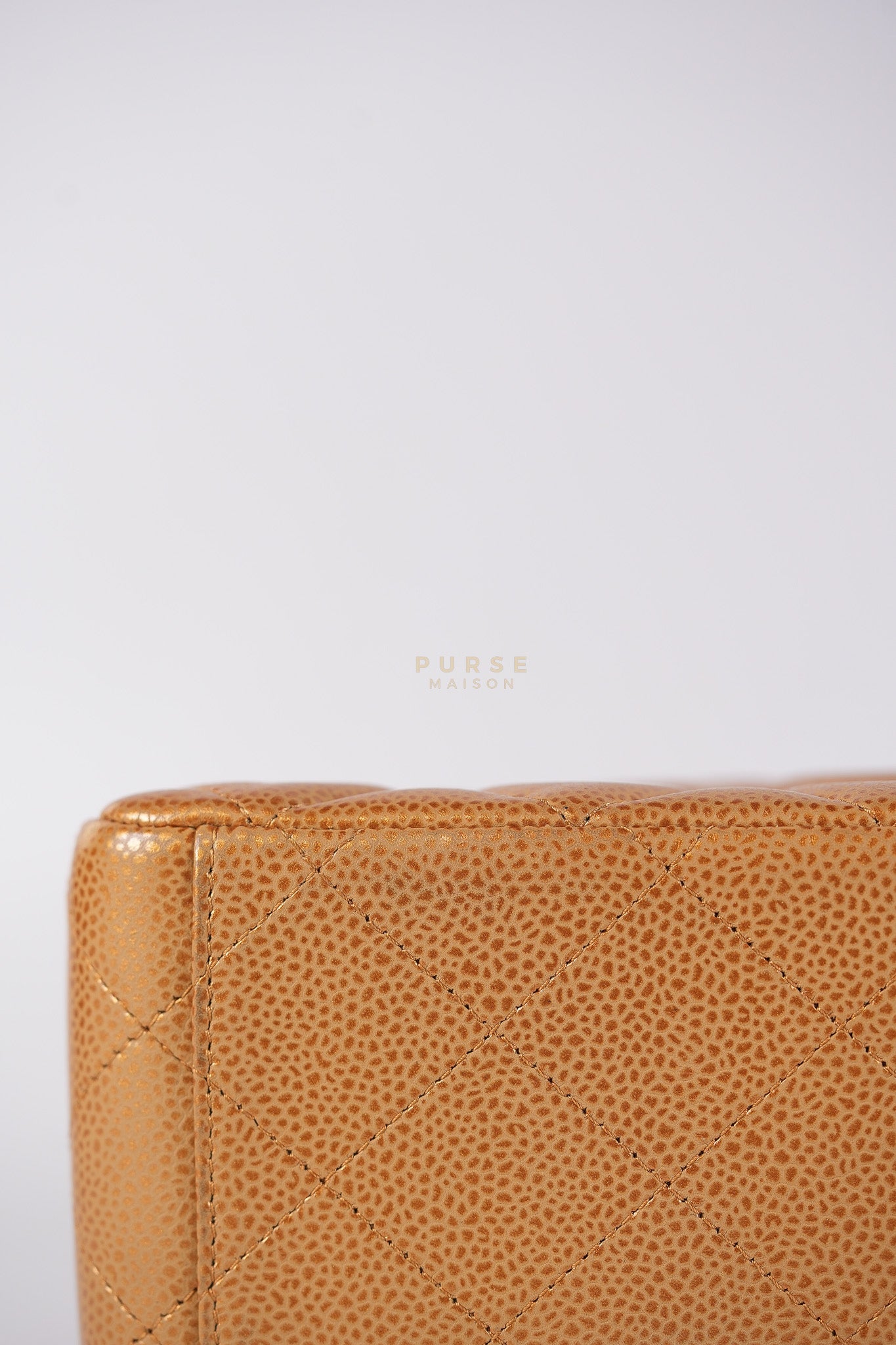 Classic Double Flap Maxi Metallic in Caviar Leather and Silver Hardware Series 14 | Purse Maison Luxury Bags Shop