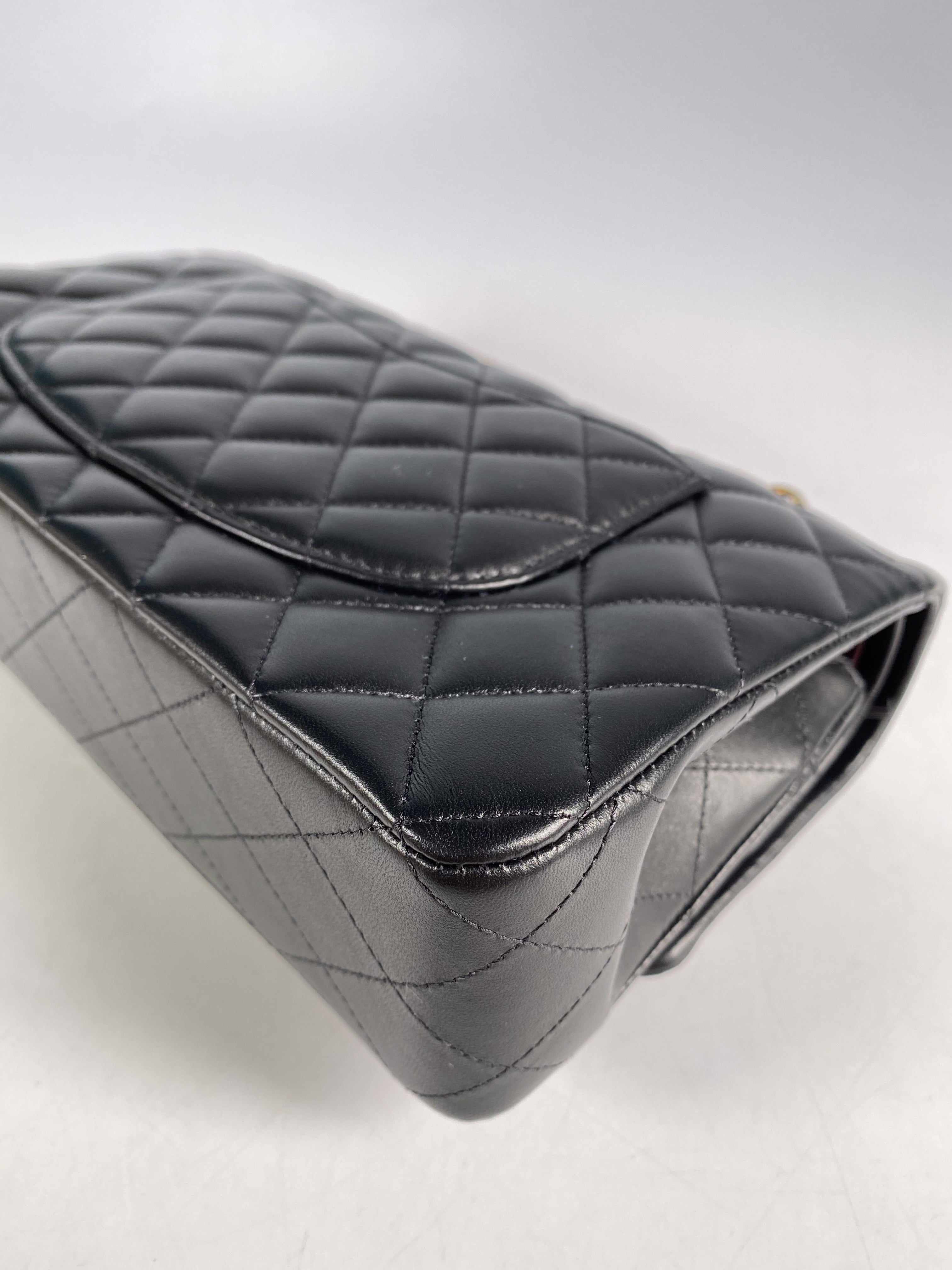 Chanel Classic Medium Double Flap in Lambskin Leather and Gold Hardware (Microchip)