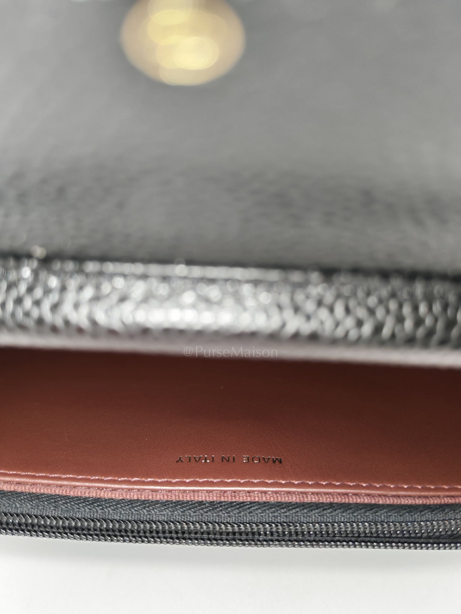 Chanel Classic Wallet On Chain in Black Quilted Caviar Leather & Gold Hardware Microchip | Purse Maison Luxury Bags Shop