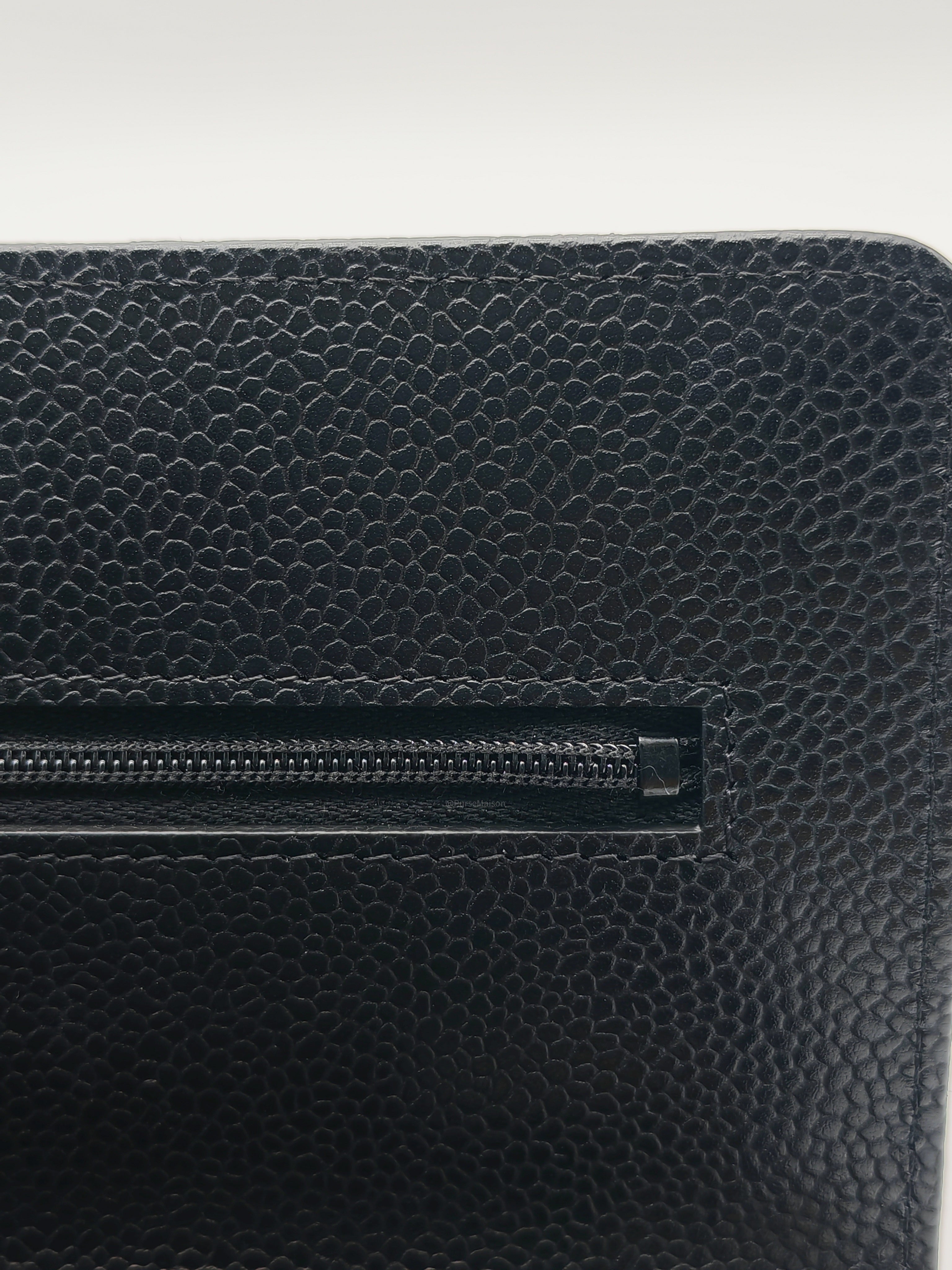 Chanel Classic Wallet on Chain (WOC) in Black Caviar Leather Gold Hardware Microchip (L6****54) | Purse Maison Luxury Bags Shop