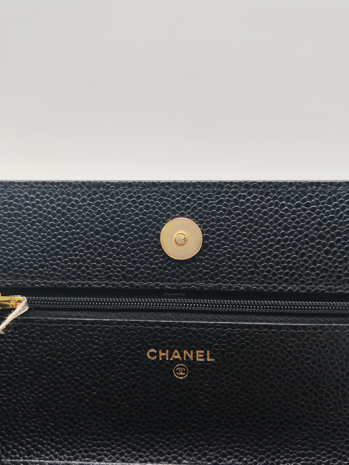 Chanel Classic Wallet on Chain (WOC) in Black Caviar Leather Silver Hardware Series (29****17) | Purse Maison Luxury Bags Shop