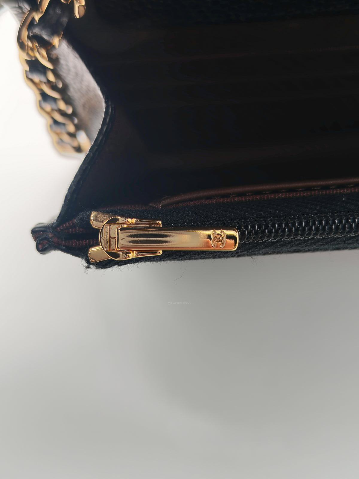 Chanel Classic Wallet on Chain (WOC) in Black Caviar Leather Silver Hardware Series (29****17) | Purse Maison Luxury Bags Shop