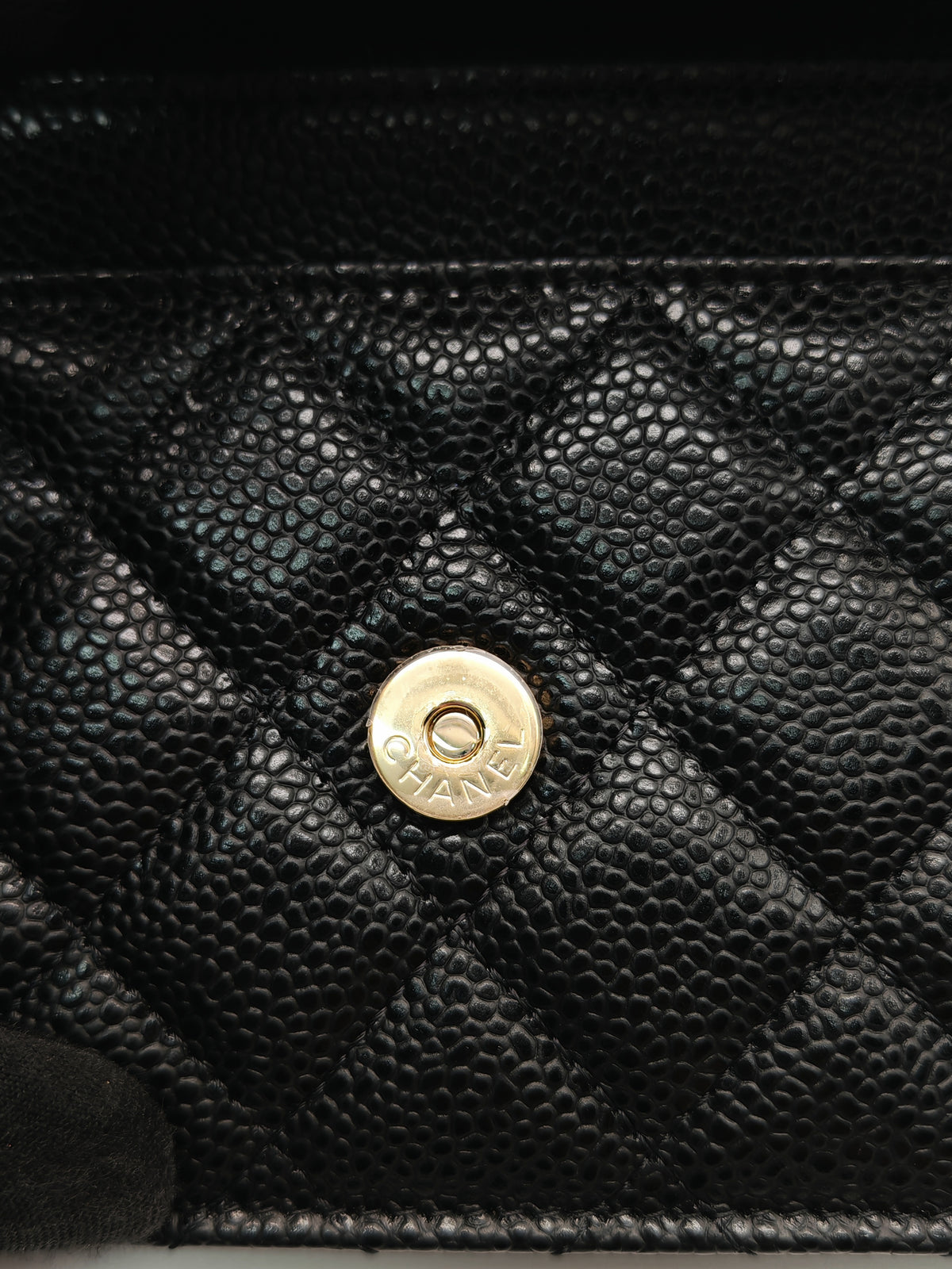Chanel Classic Wallet on Chan (WOC) in Black Caviar Leather Gold Hardware (Series 29) | Purse Maison Luxury Bags Shop
