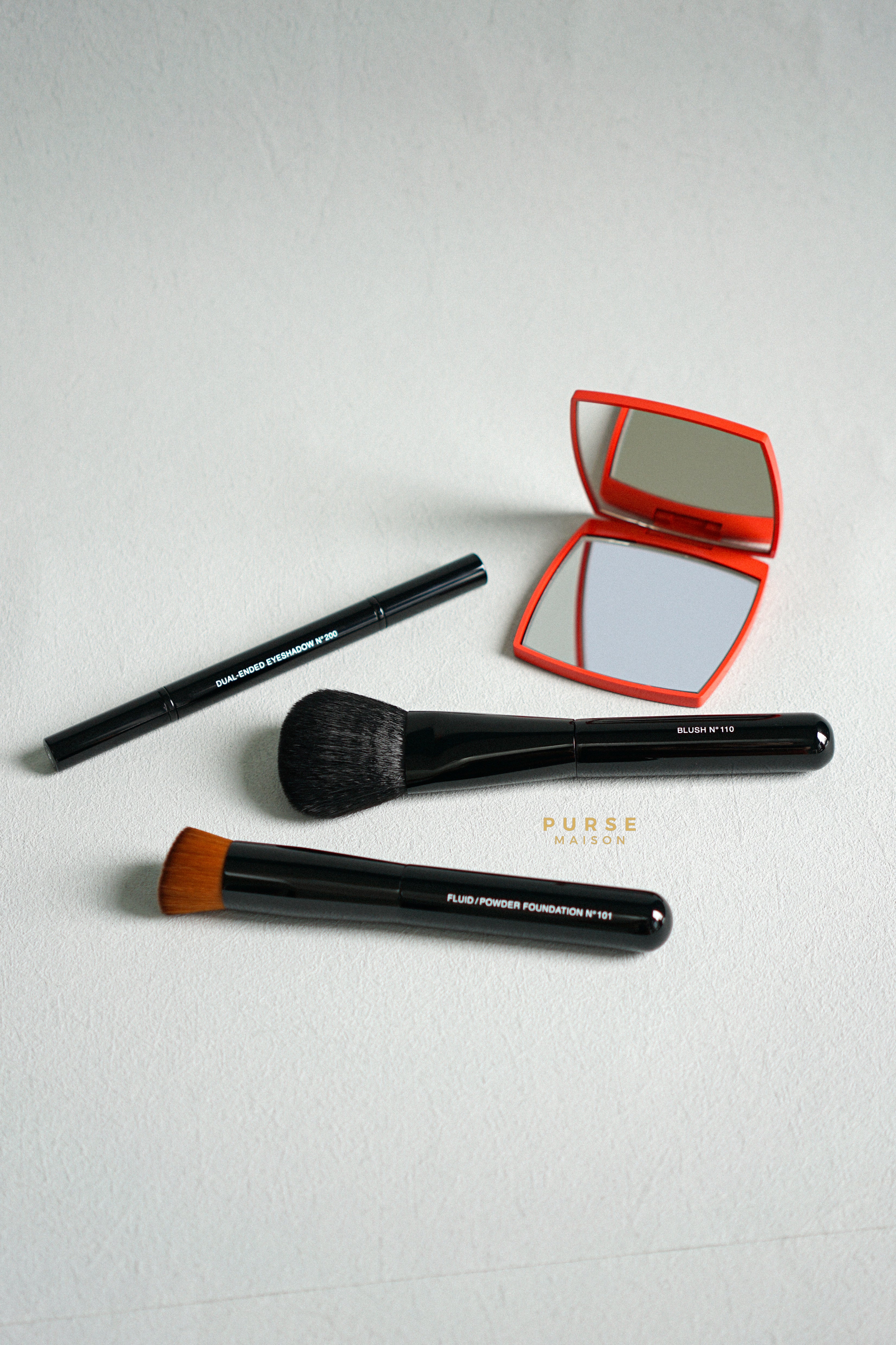 Chanel Cosmetic Brushes with Mirror