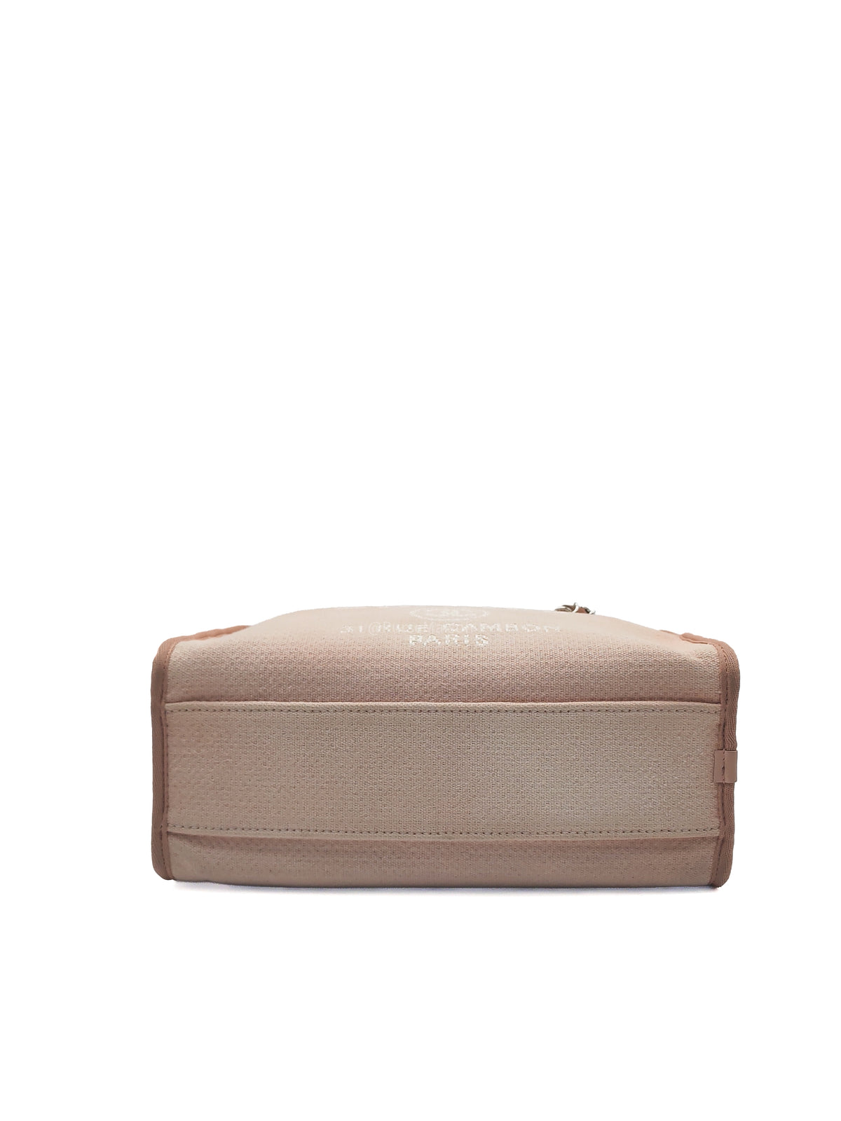 Chanel Deauville Bowling Bag Small in Pink Canvas Silver Hardware (Series 20) | Purse Maison Luxury Bags Shop