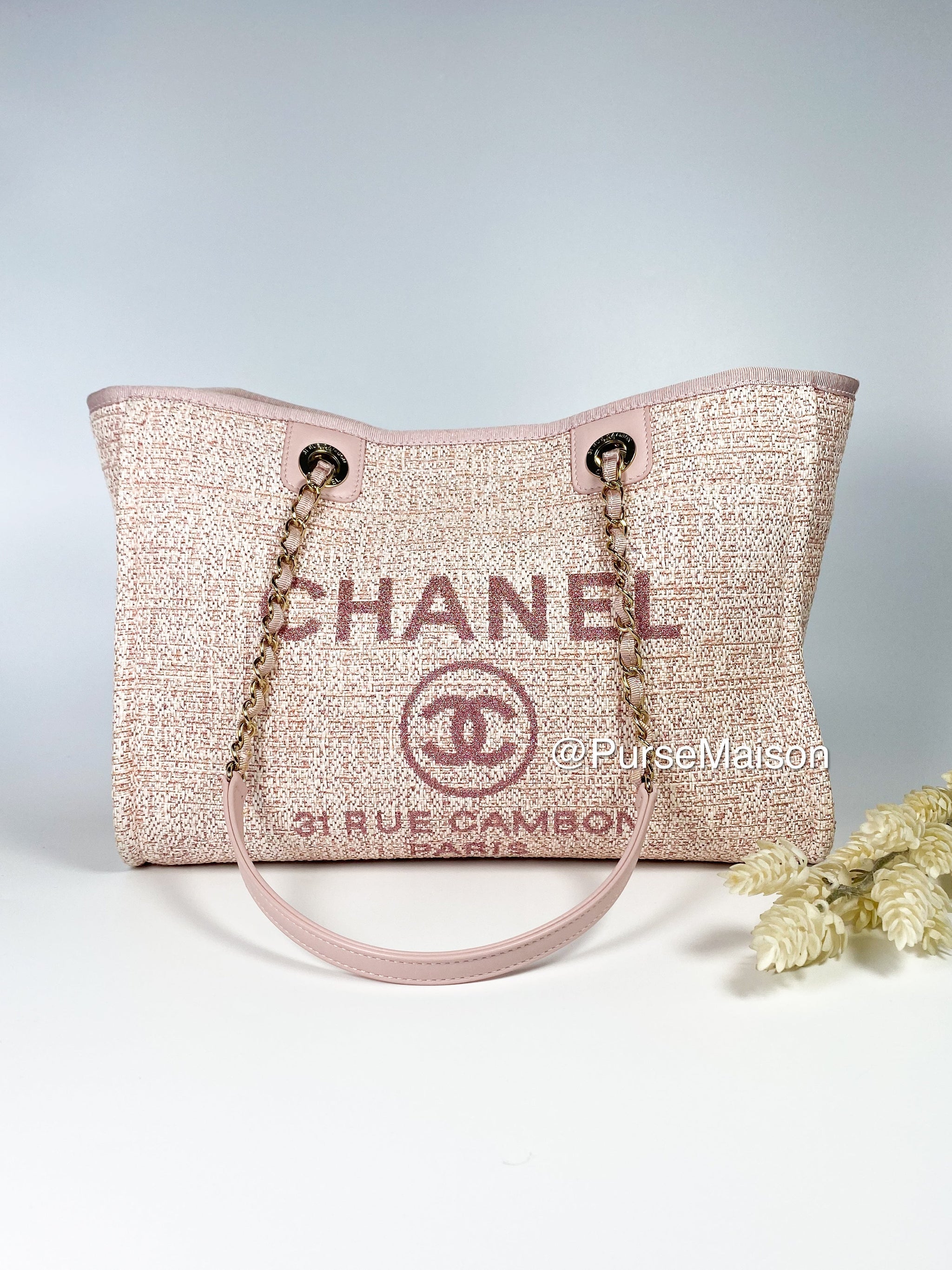 Chanel Deauville Small Tote Light Pink Series 31 Purse