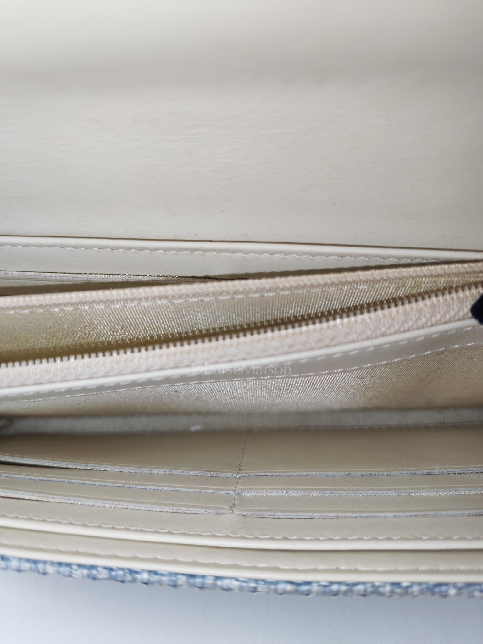 Deuville Long Wallet in Tweed Fabric Canvas Series 18 | Purse Maison Luxury Bags Shop