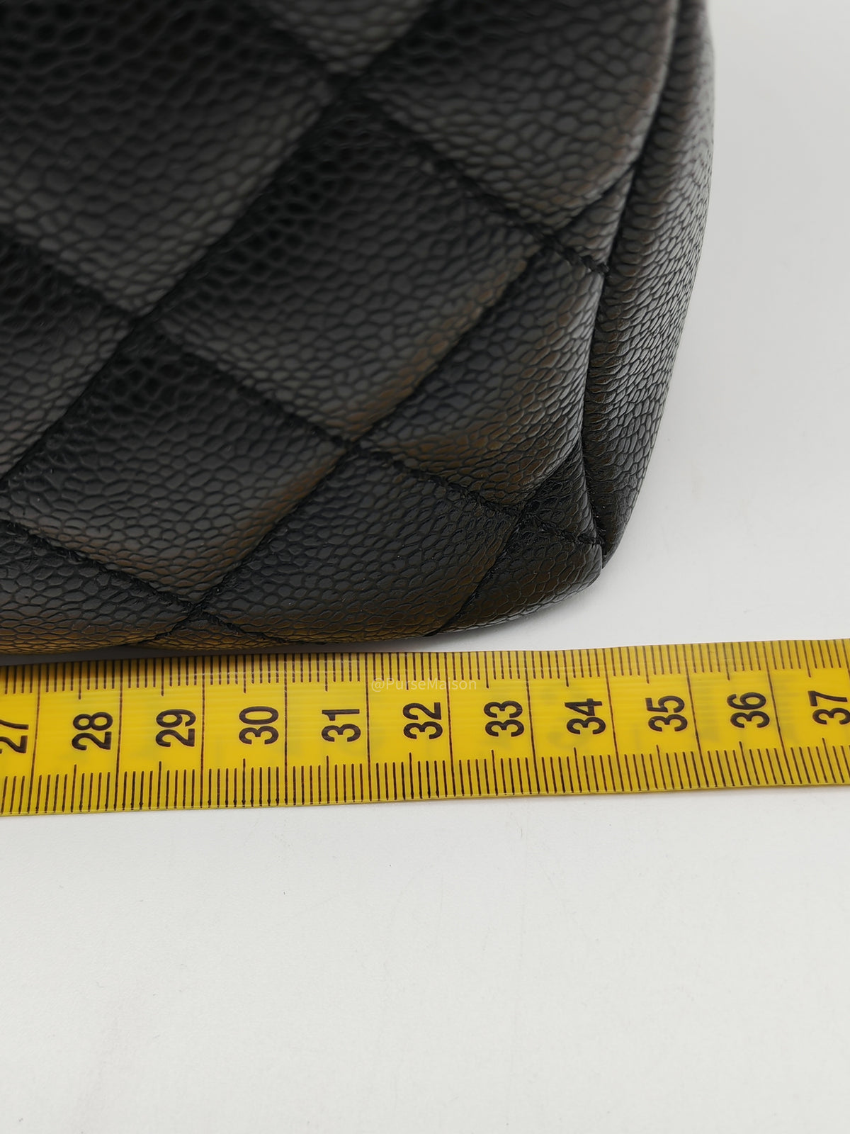 Chanel Grand Shopping Tote Bag (GST) in Black Quilted Caviar Leather and Gold Hardware (Series 19) | Purse Maison Luxury Bags Shop